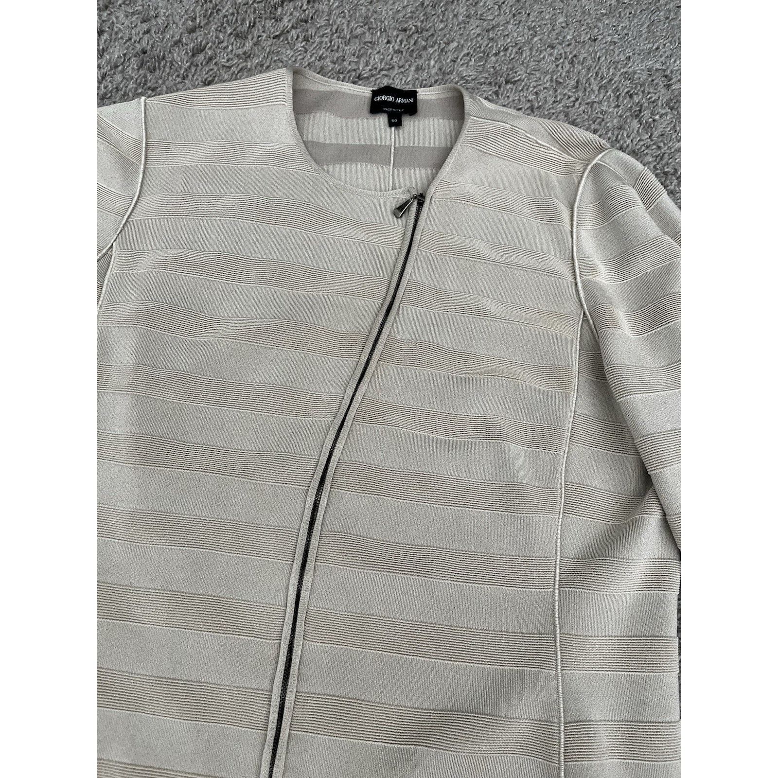 Giorgio Armani Giorgio Armani Jacket W IT 50 Beige Made In Italy Designer Size L / US 10 / IT 46 - 6 Thumbnail