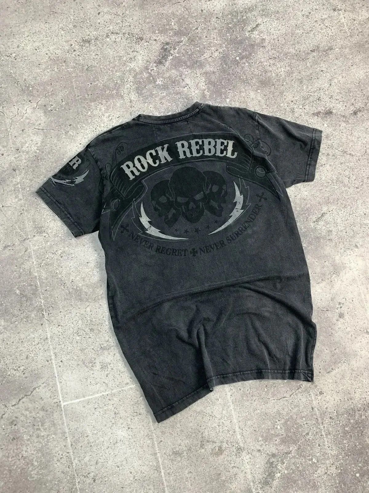 Affliction Vintage affliction style rock rebel punk band tee gothic Size US M / EU 48-50 / 2 - 7 Thumbnail