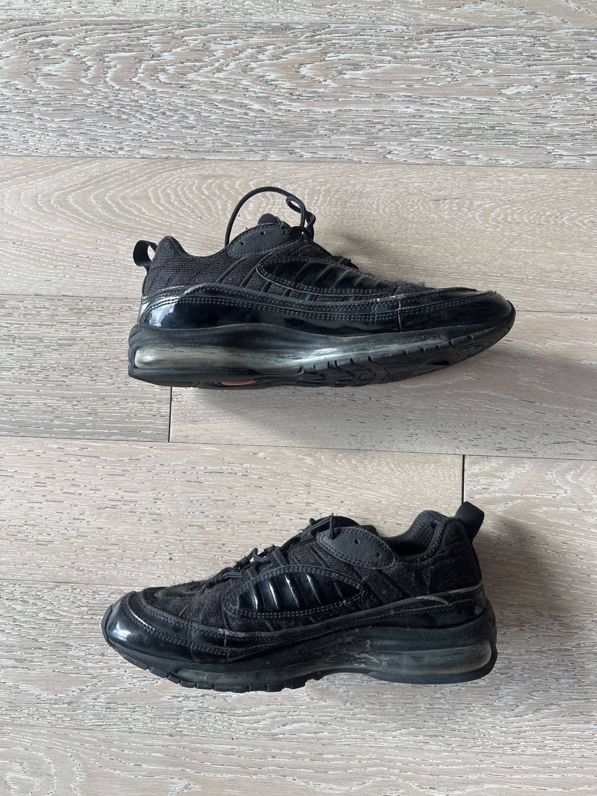 Nike × Supreme Supreme Nike Air Max 98 Black Size US 10 / EU 43 - 3 Thumbnail