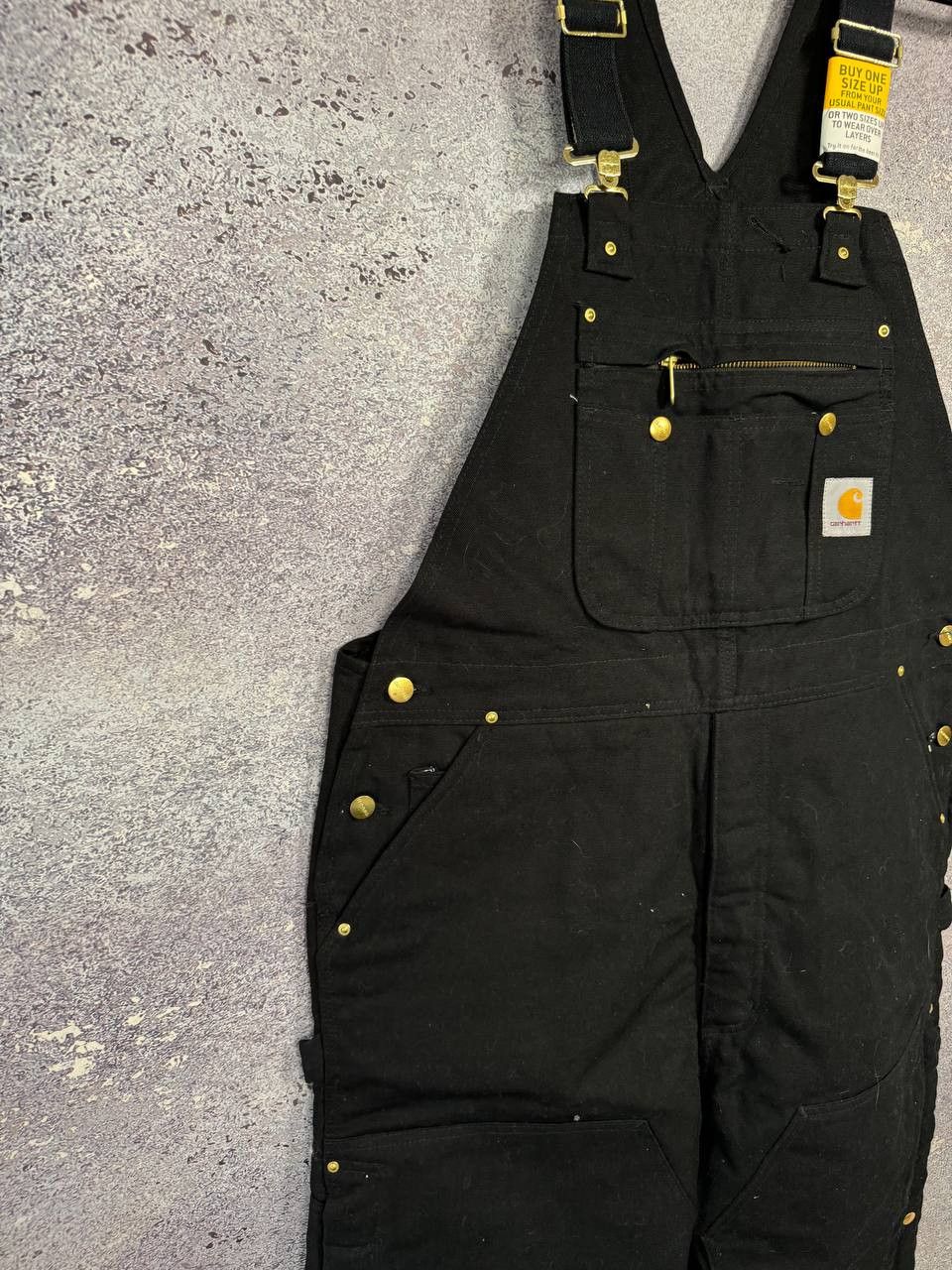 Carhartt NWT CARHARTT Double Knee Overall Black Fit 42x30 Size US 42 / EU 58 - 3 Thumbnail