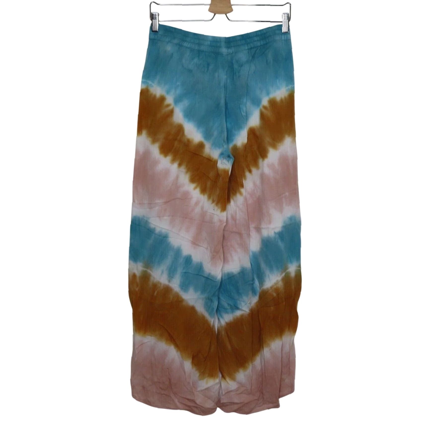 Young Fabulous & Broke Young Fabulous & Broke Pants Women Medium Tie Dye Open Front Wide Leg Multicolor Size 32" / US 10 / IT 46 - 6 Thumbnail