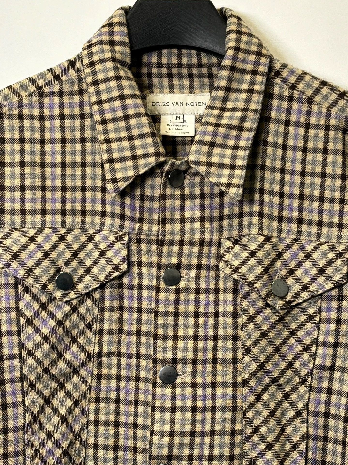 Dries Van Noten Dries Van Noten 90s Rare Wool Plaid Short Jacket M Size US M / EU 48-50 / 2 - 3 Thumbnail