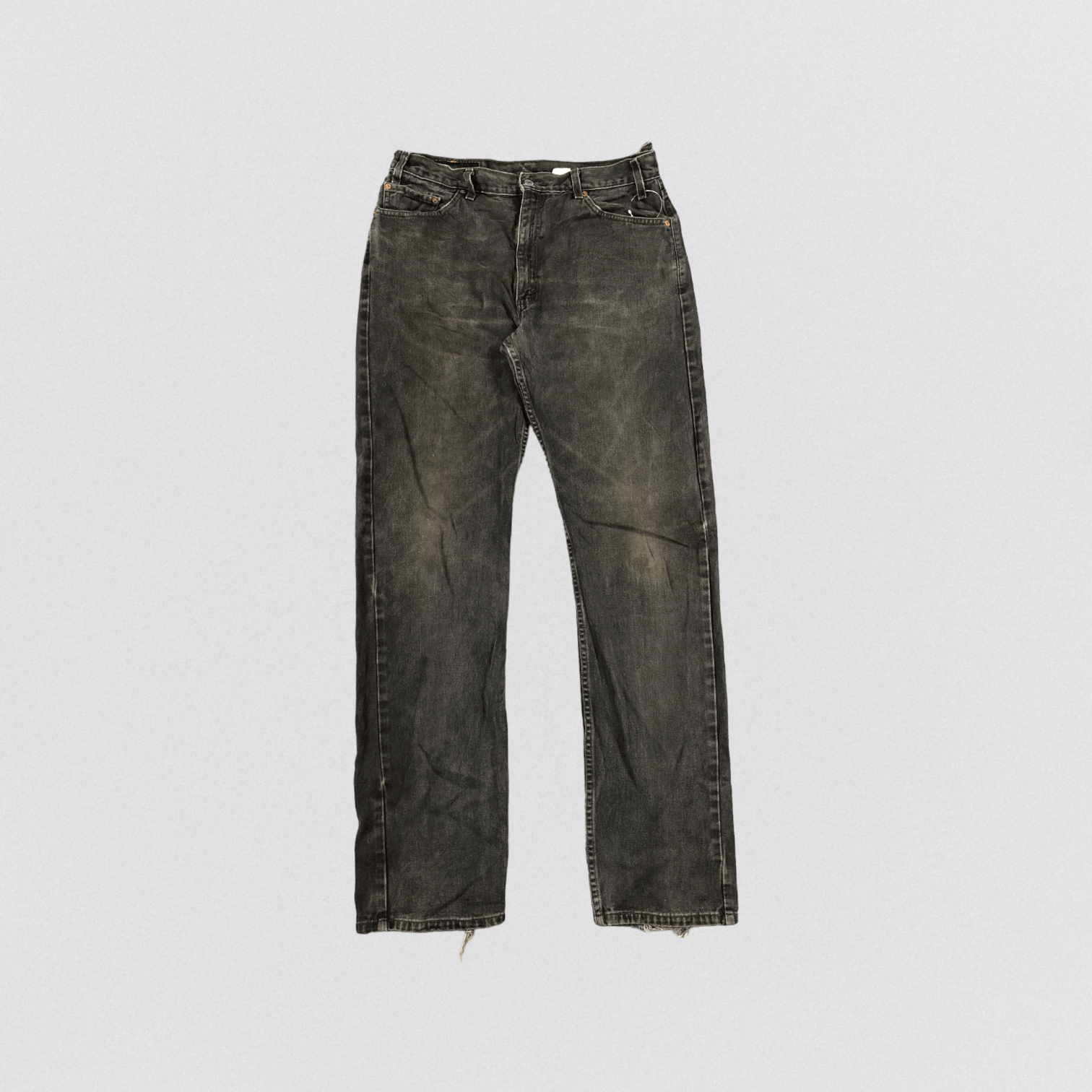 Levi's 90s Vintage Levis 505 Faded Black Jeans -JM672 Size US 35 - 1 Thumbnail