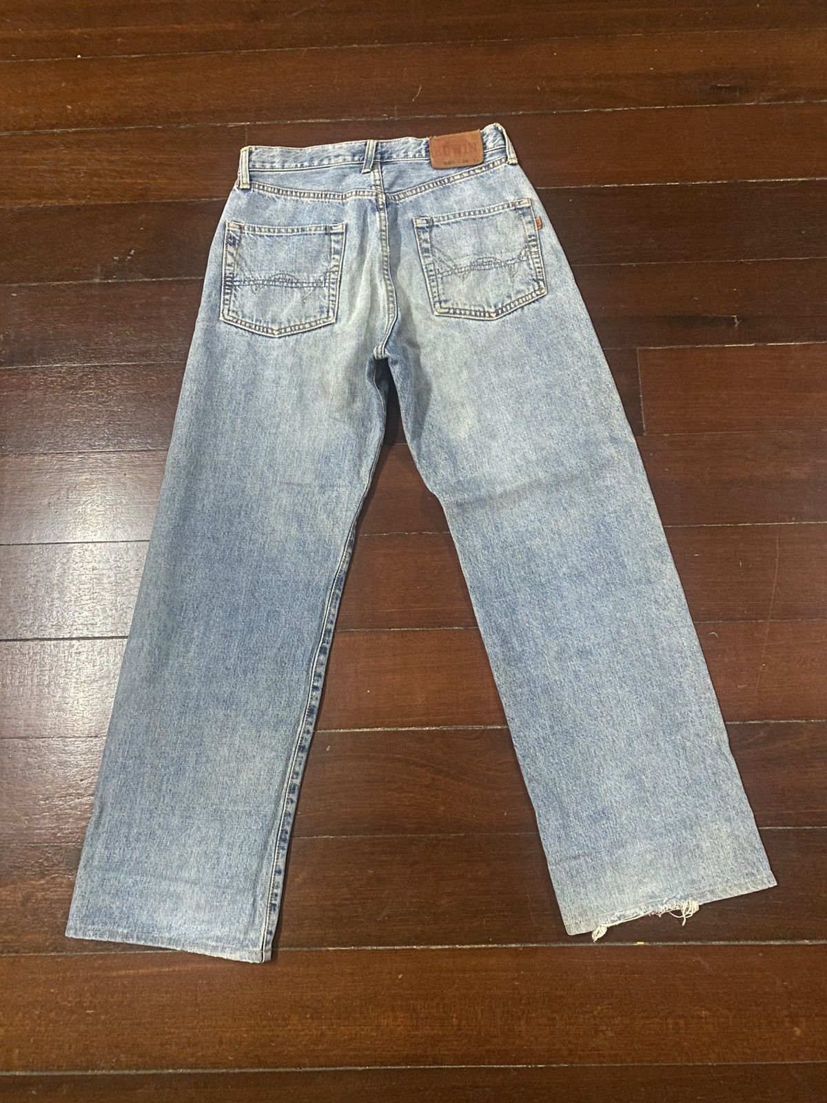 Edwin VINTAGE EDWIN 505 SELVEDGE DENIM JEANS nice faded loose Size US 29 - 5 Thumbnail