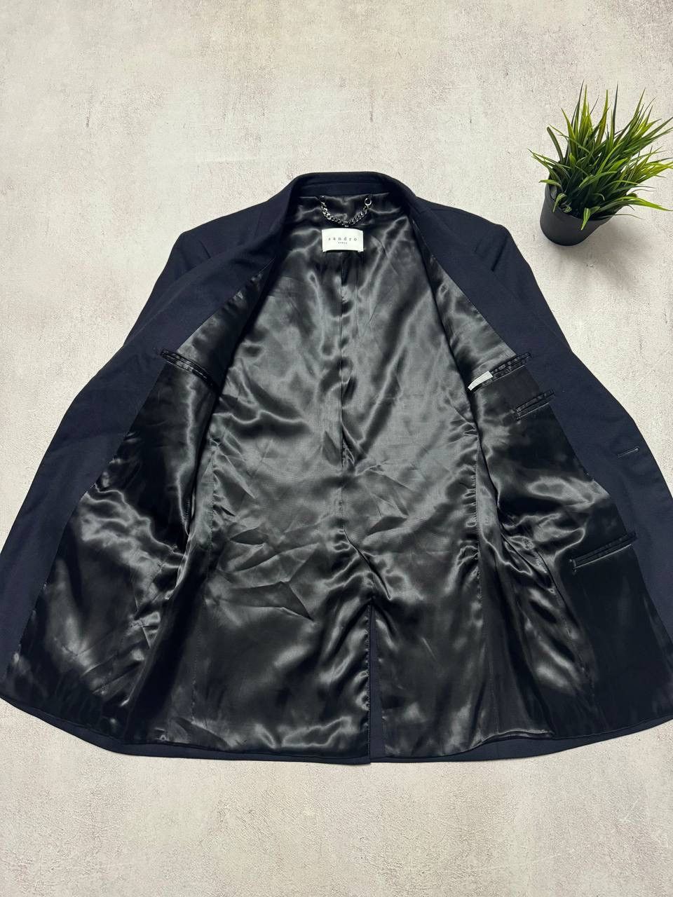 Designer × Sandro Sandro Paris Blazer Wool Mens 46 size Size 46R - 6 Thumbnail
