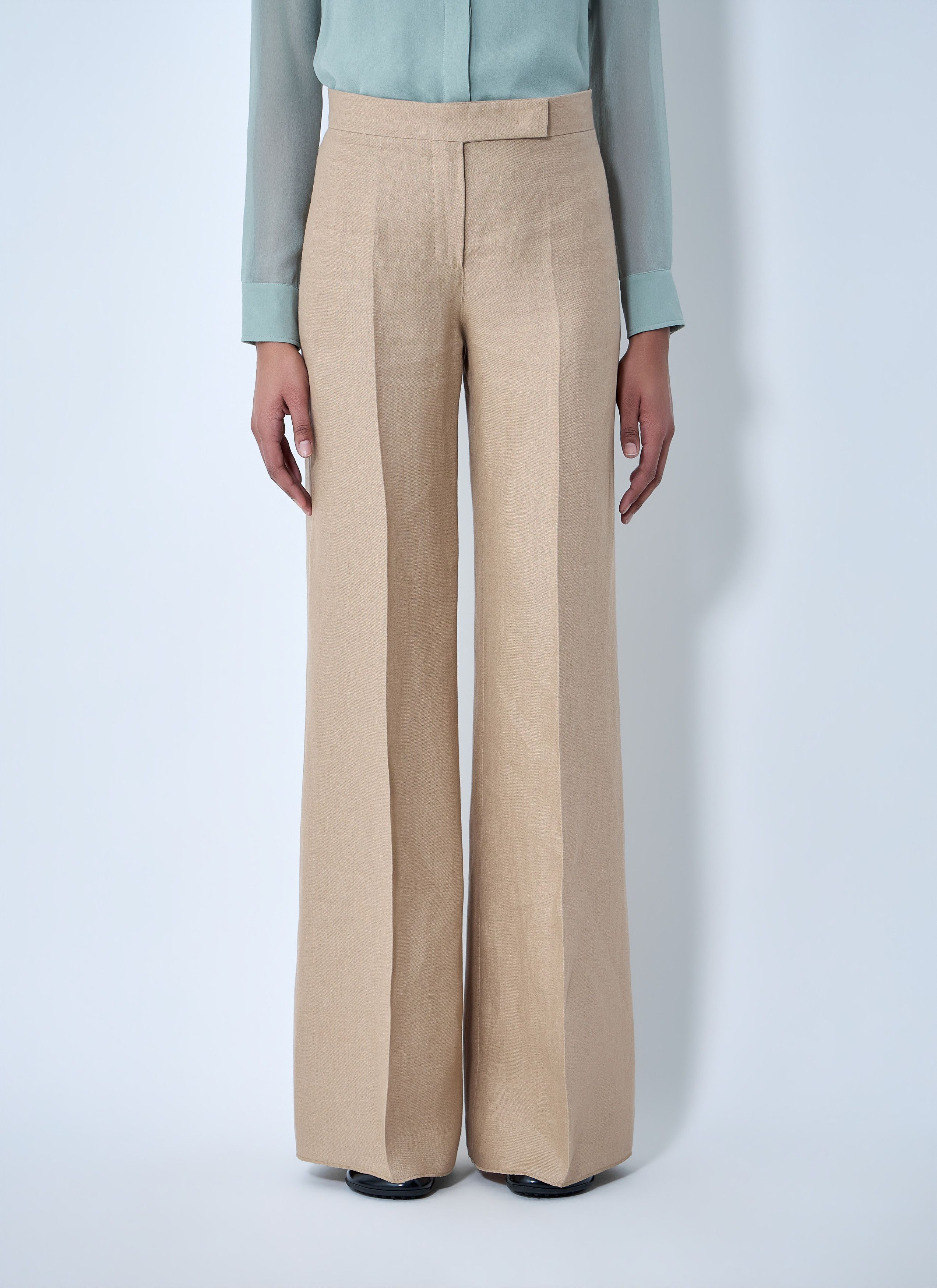Max Mara High-Waisted Wide-Leg Trousers Size 28" / US 6 / IT 42 - 1 Thumbnail
