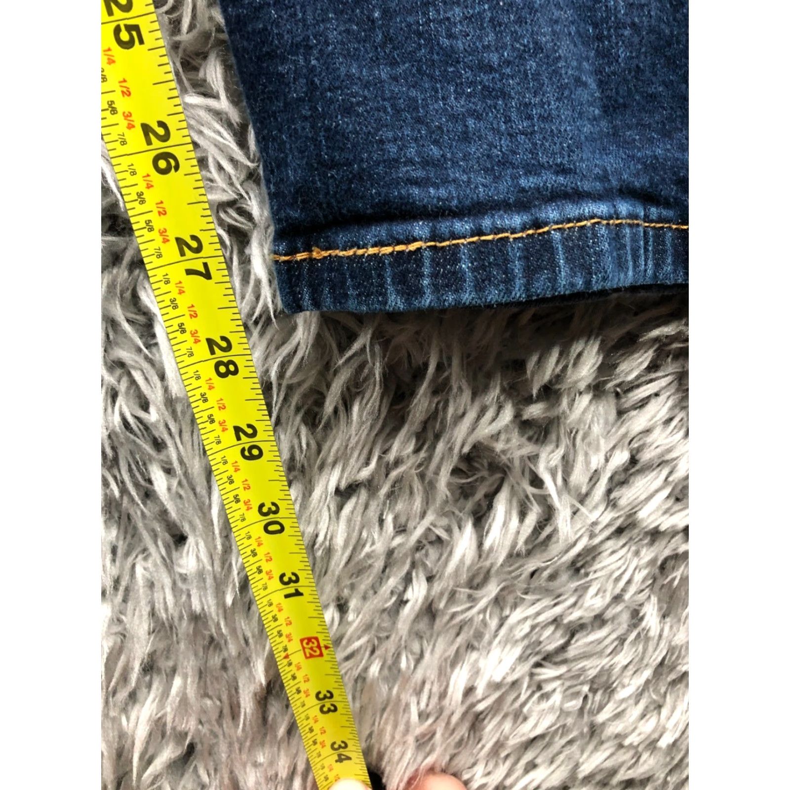 Levi's Levi's 559 Straight Jeans Denim Blue 38x30 Mens Regular Mid Rise 5-Pocket Belt Loops Distressed No Vintage No Size US 38 / EU 54 - 3 Thumbnail