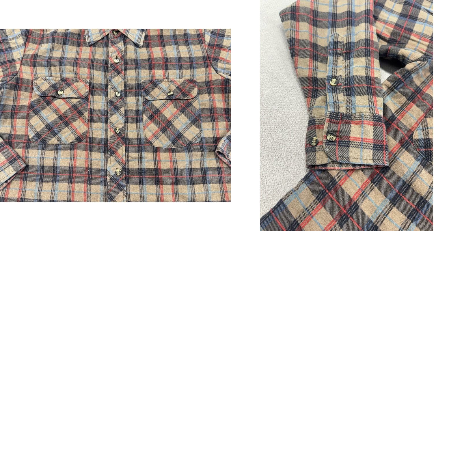 Vintage VTG Northwest Territory Shacket Mens Medium Brown Plaid Flannel Quilted Lined Jacket Size US M / EU 48-50 / 2 - 8 Thumbnail