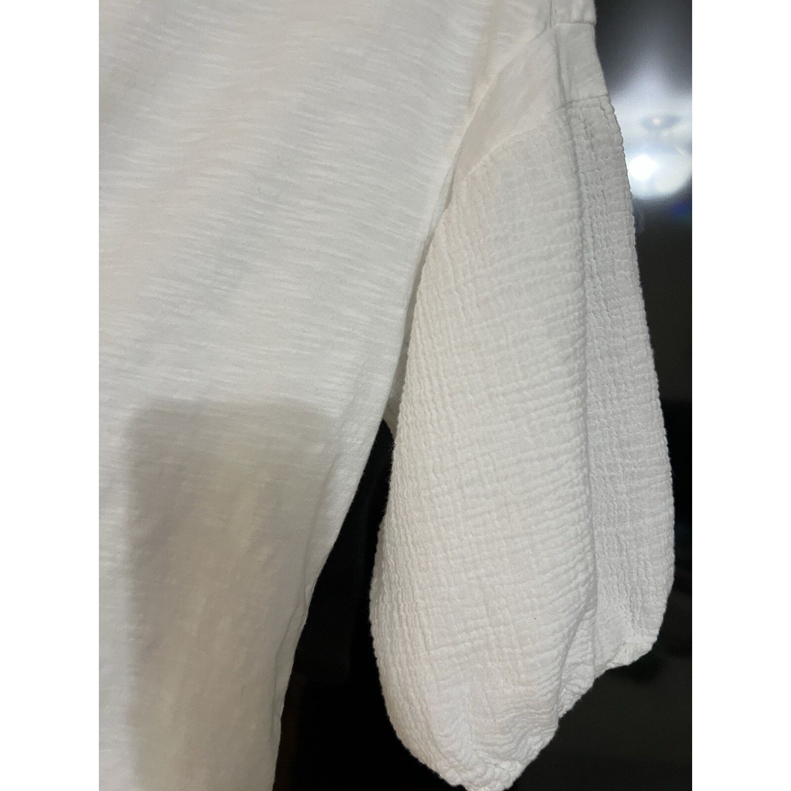 & Other Stories Anthropologie Gauze Sleeve Top S White A000421 Size S / US 4 / IT 40 - 3 Thumbnail