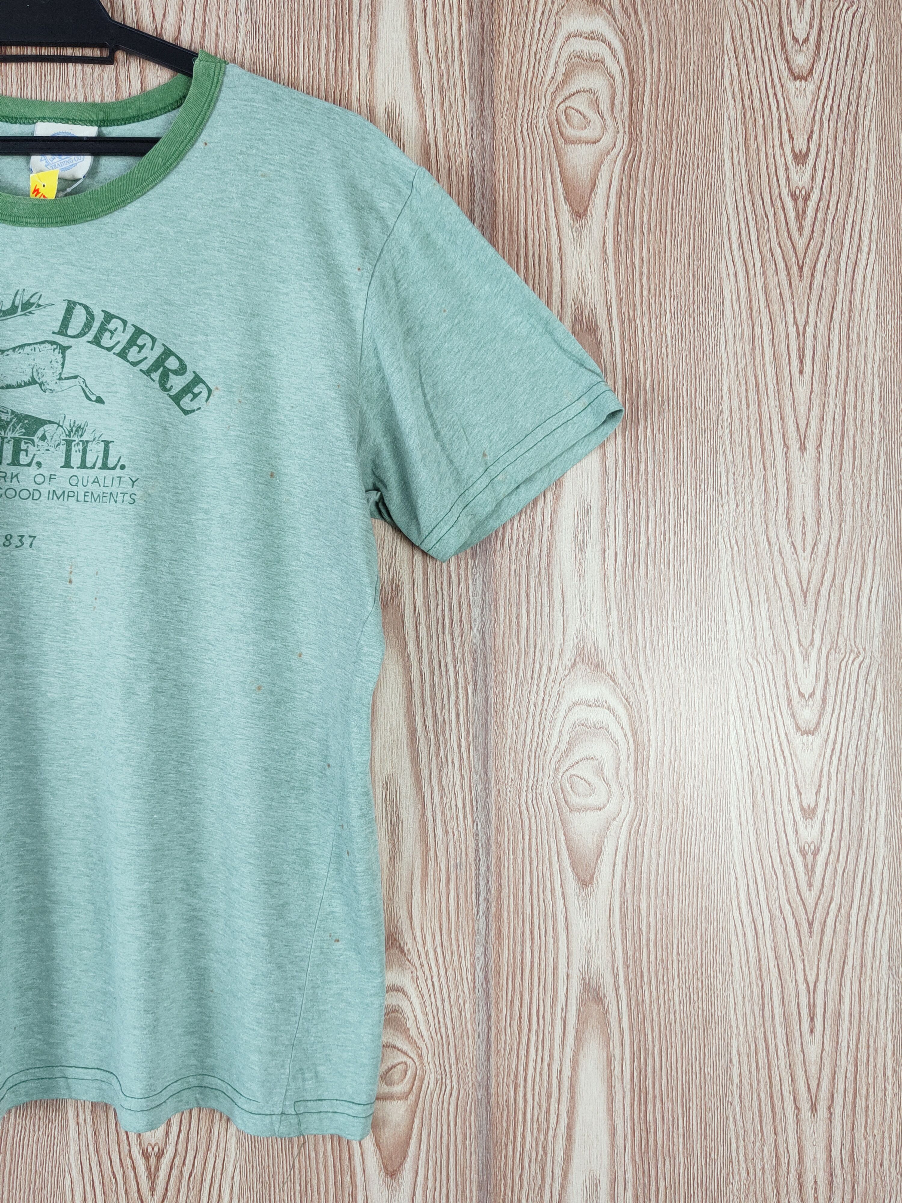 John Deere John Deere Earth Tones ring Green vintage tee #W175 Size US L / EU 52-54 / 3 - 6 Thumbnail