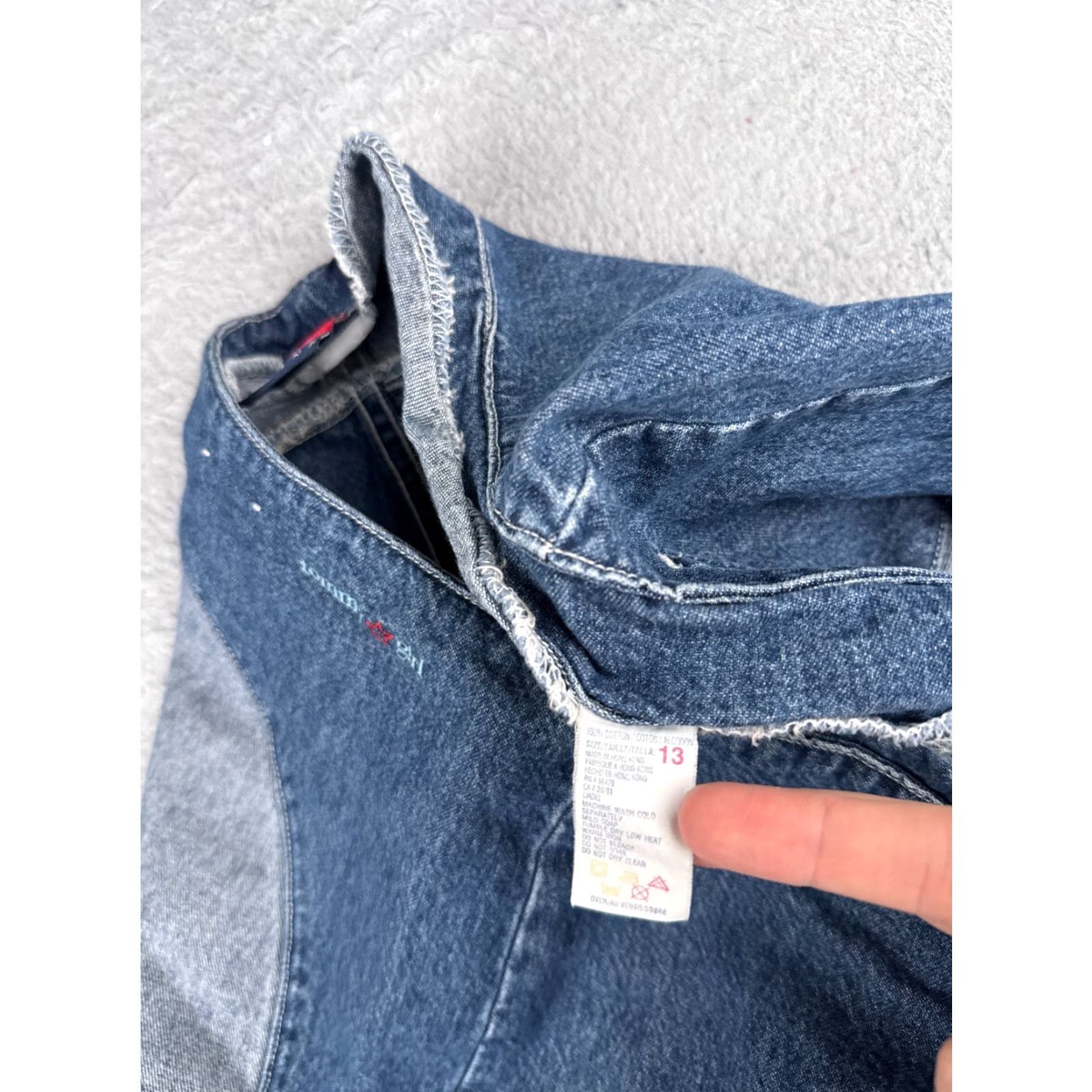 Tommy Hilfiger Tommy Hilfiger Womens Shorts Juniors 13 Blue Denim Cotton Blend Mid Rise 5-Pocket Casual 32x3.5 Size 34" / US 12 / IT 48 - 7 Thumbnail