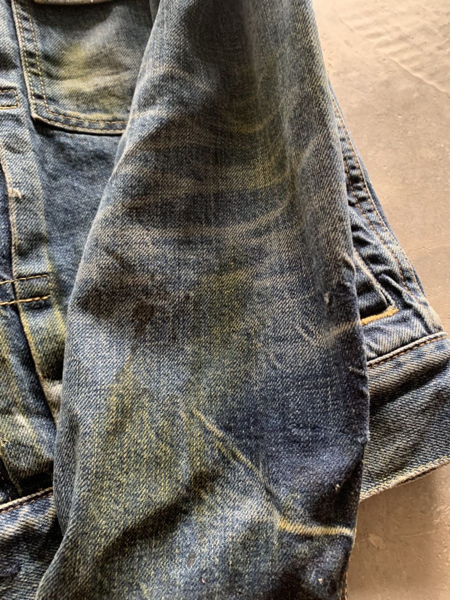 Japanese Brand ARCHIVED miharayasuhiro japanese denim jacket splatter vtg Size US S / EU 44-46 / 1 - 14 Thumbnail