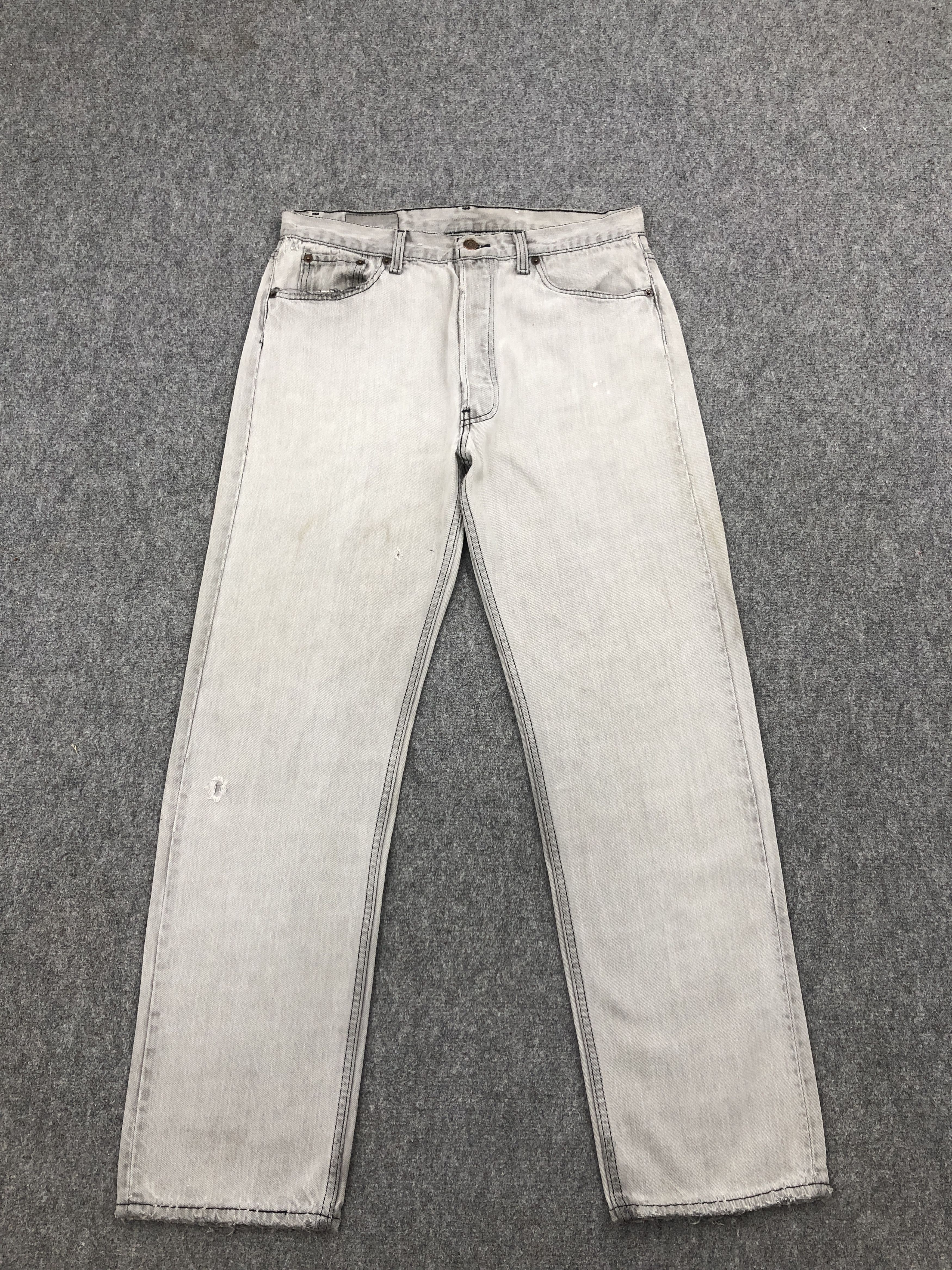 image of 90's Levis 501 Faded Black Jeans, Men's (Size 33)