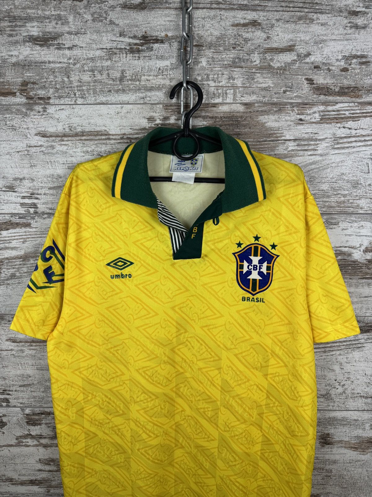 Home Vintage Umbro Brasil T-shirt soccer jersey Brazil tee