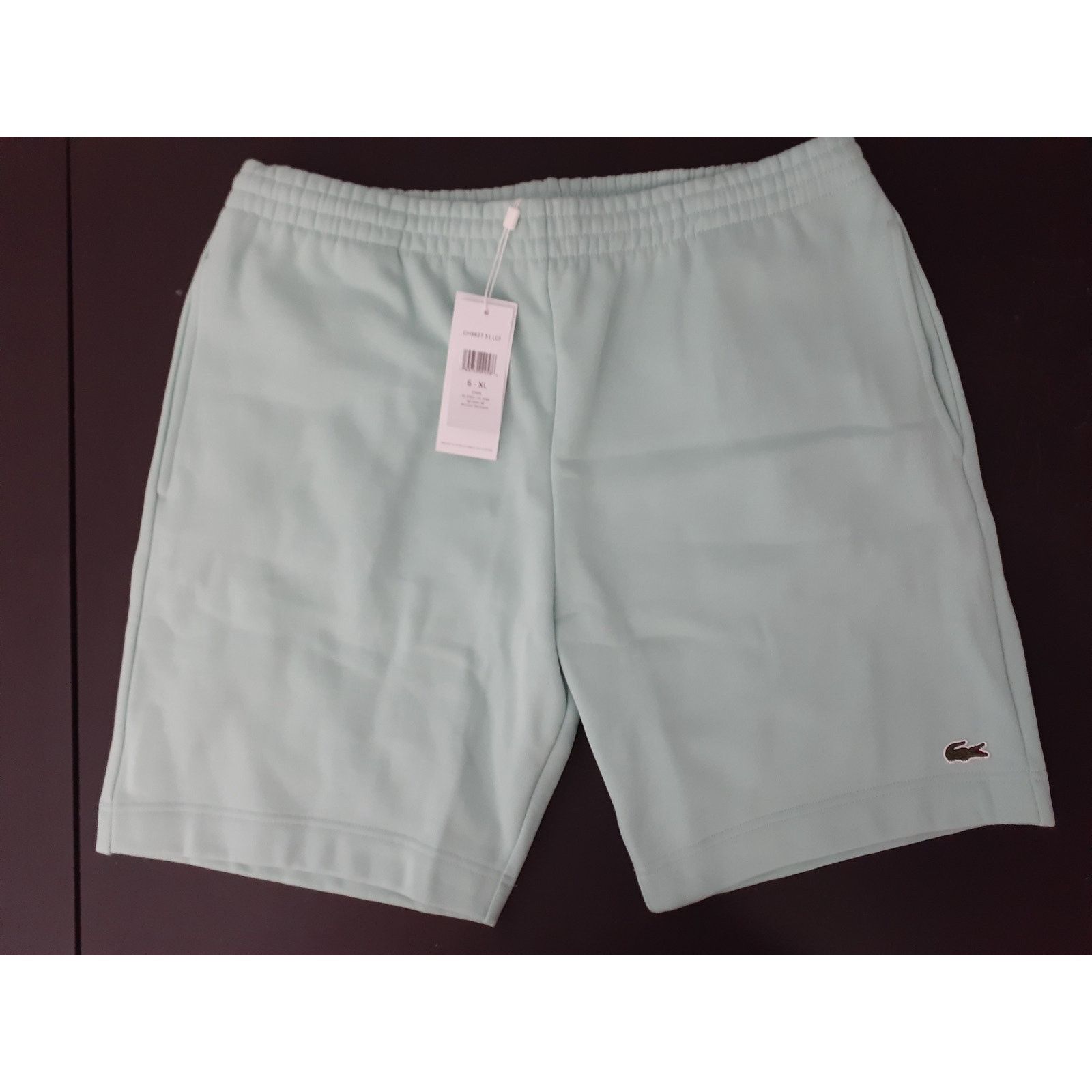 Lacoste Lacoste Men's Organic Brushed Cotton Fleece Shorts XL Mint Size US 35 - 1 Thumbnail