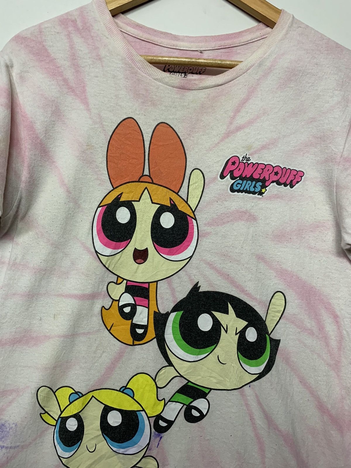 Cartoon Network Rare Cartoon Network Power Puff Girls Tye Dye T Shirt Size US S / EU 44-46 / 1 - 5 Thumbnail