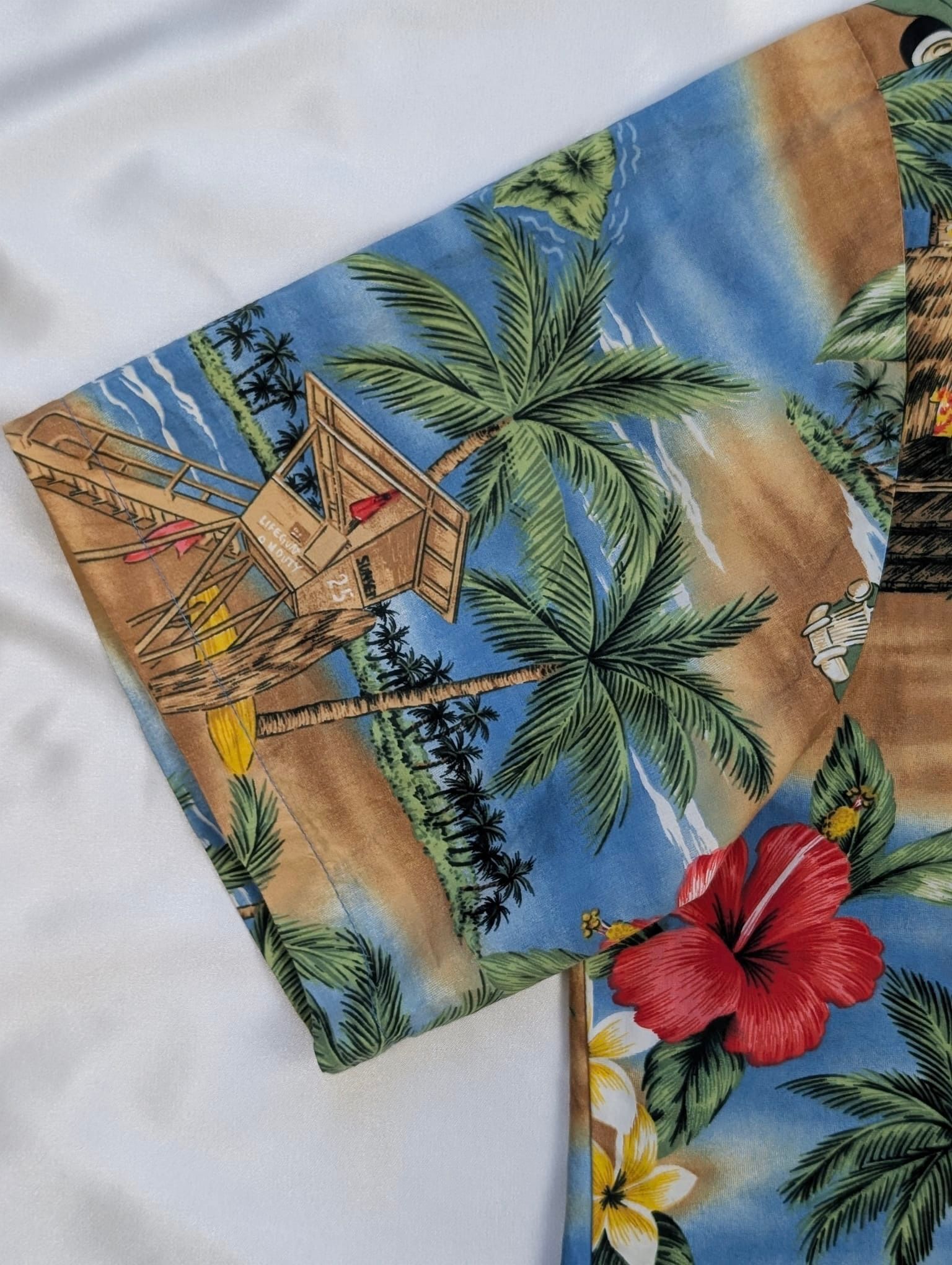 Vintage RJC Hawaii USA Shirt woody surf car summer vintage fullprint Size US L / EU 52-54 / 3 - 8 Thumbnail