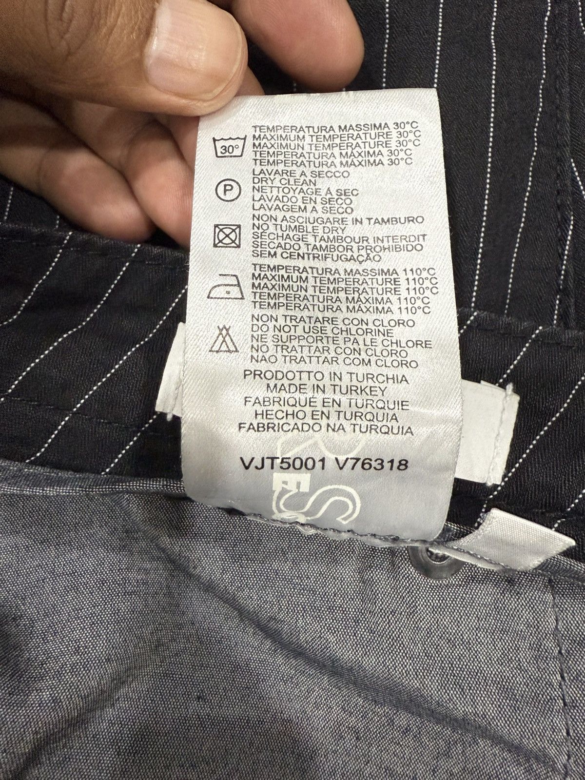 Versace VERSACE CASUAL PANTS STRIPE FLY BUTTON Size US 38 / EU 54 - 8 Thumbnail