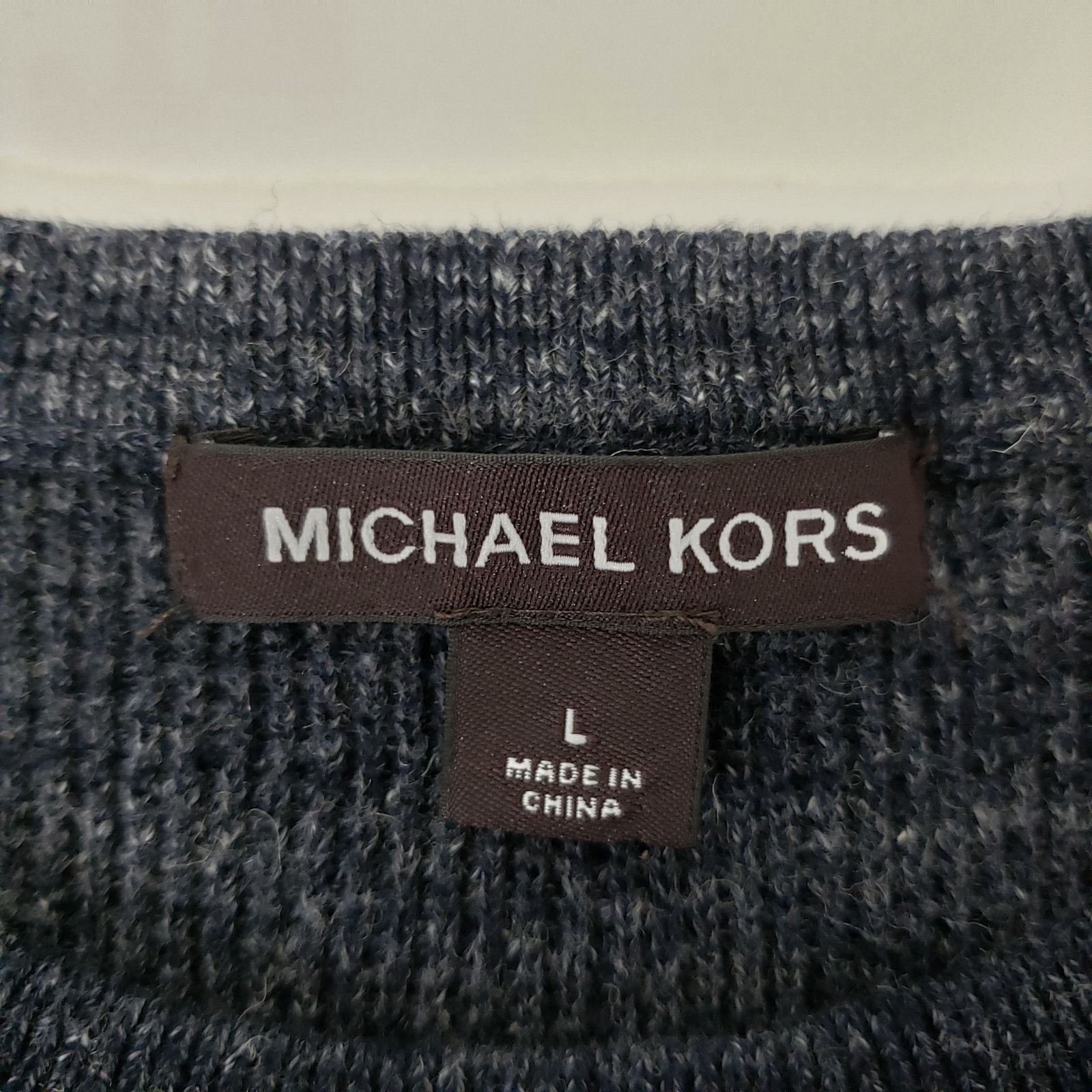 Michael Kors MICHAEL KORS Sweater Crew Neck Cotton Wool Waffle Knit L Size US L / EU 52-54 / 3 - 9 Thumbnail