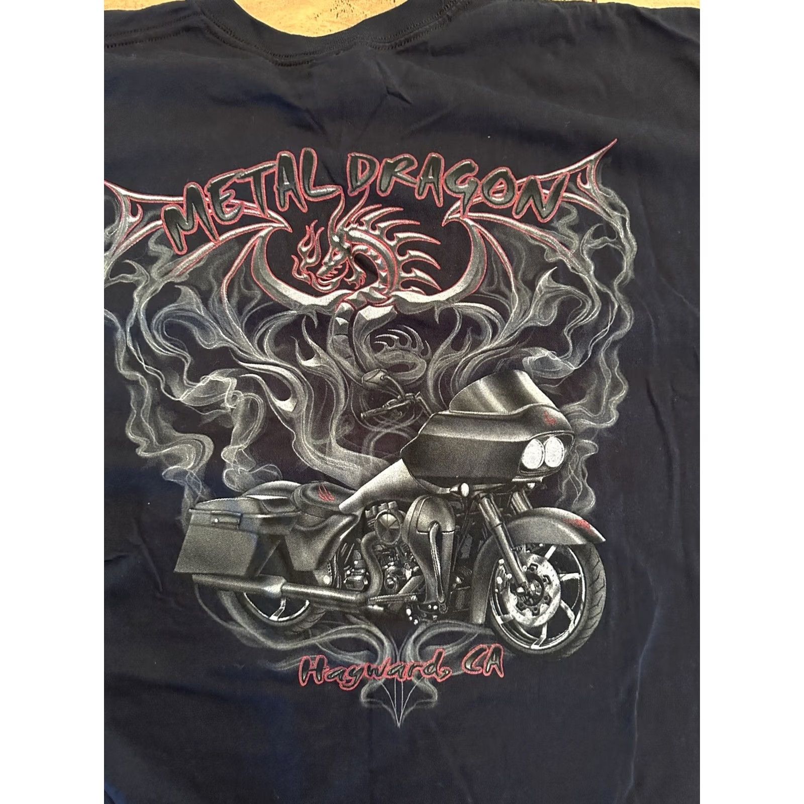 Harley Davidson Harley-Davidson T-Shirt Mens 2XL Black Metal Dragon Shop Hayward Ca Black 2XL Mens Harley-Davidson Shirt United States? Size US XXL / EU 58 / 5 - 2 Thumbnail