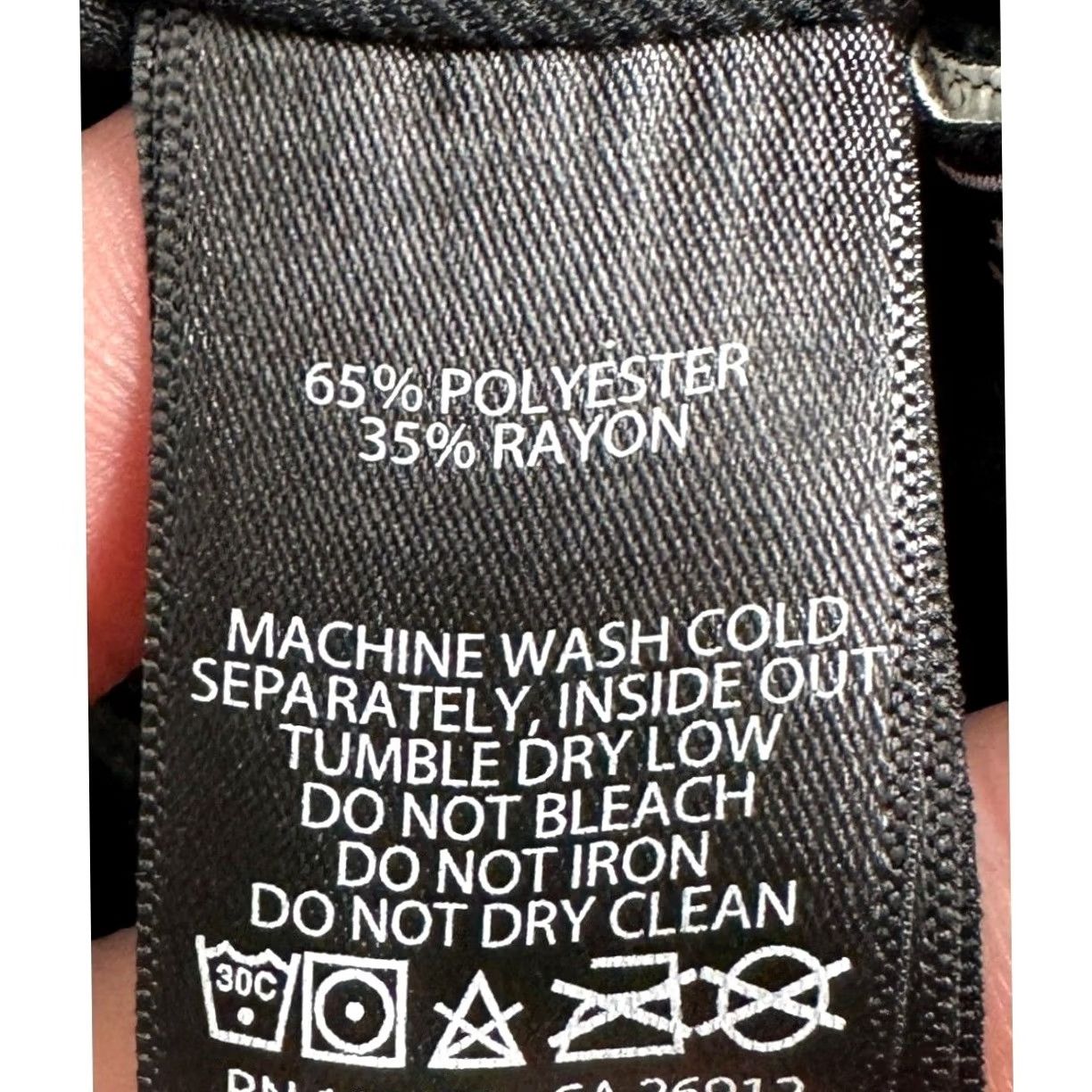Obey VINTAGE? NO Obey Pants Mens M Black Chino Tapered Elastic Waist Drawstring Pockets Slant 30x29.5 Button Size US 30 / EU 46 - 4 Thumbnail
