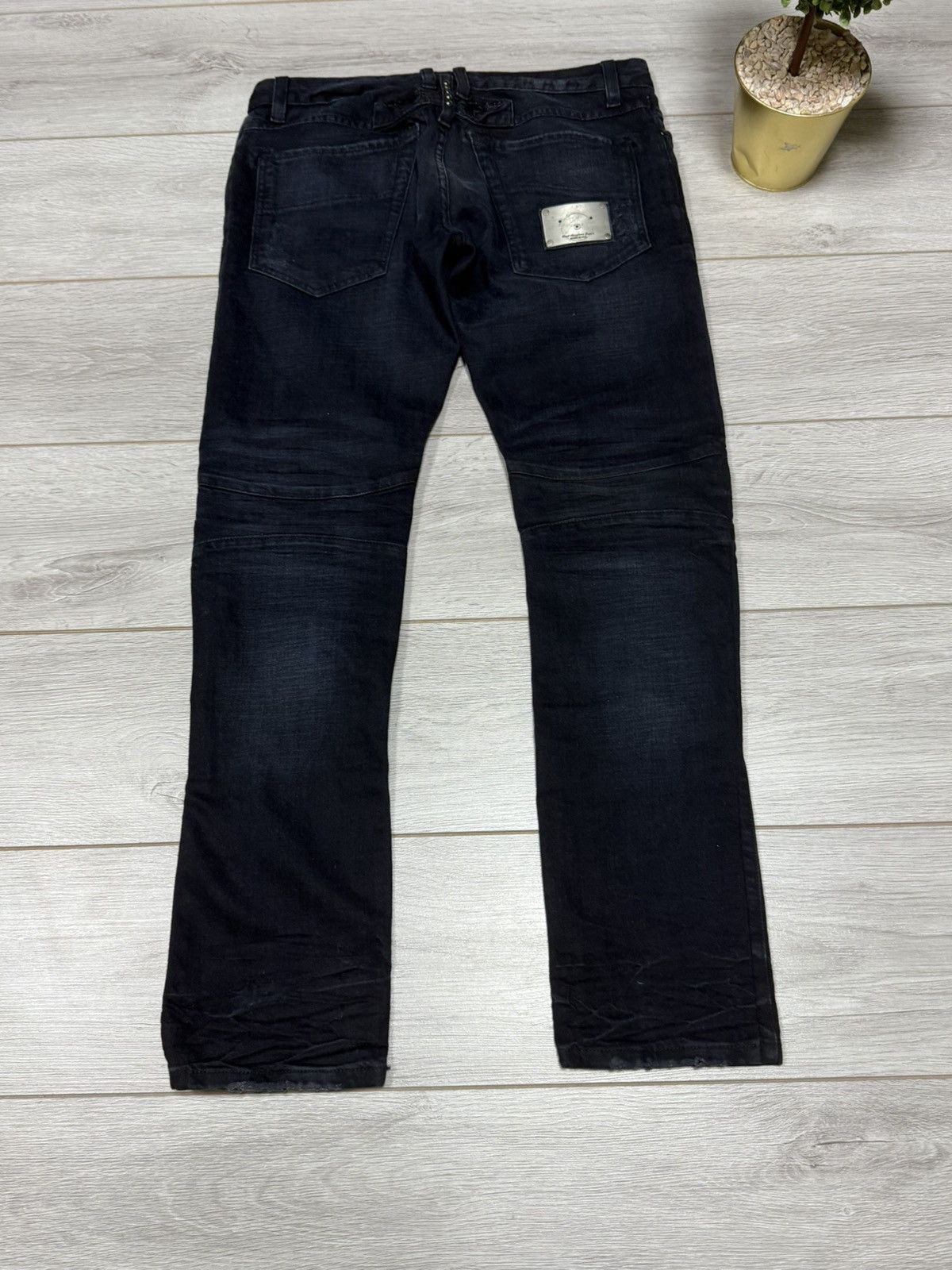Robins Jeans Robins Jean vintage USA denim pants jeans biker tears Size US 32 / EU 48 - 4 Thumbnail