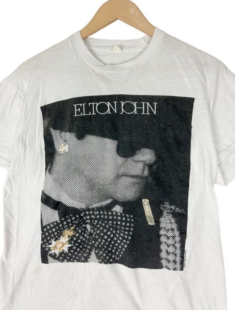 Band Tees × Vintage Vintage 80s Elton John World Tour 1986/87 / English Singer Size US M / EU 48-50 / 2 - 2 Thumbnail
