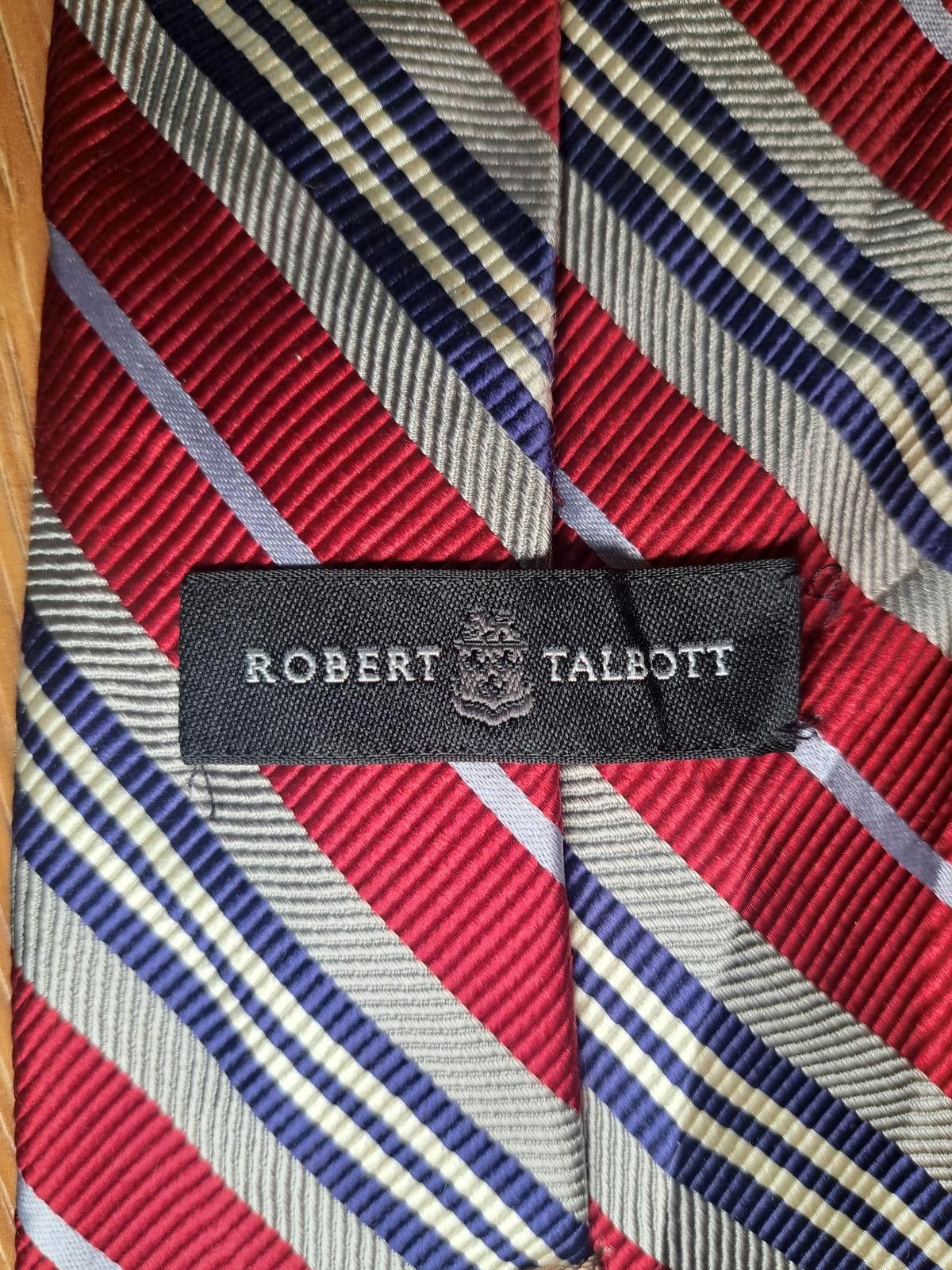 Robert Talbott Robert Talbott Silk Cotton Tie Multicolor Striped Wide Size ONE SIZE - 2 Thumbnail
