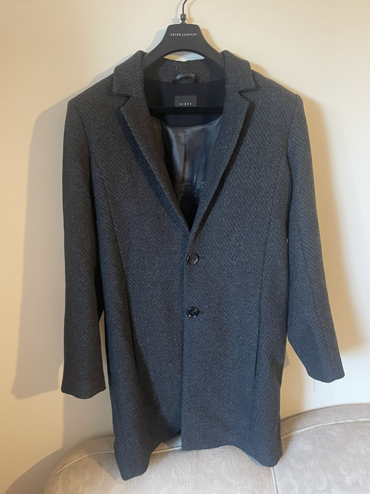 Nique Nique Overcoat Charcoal Size M Size US M / EU 48-50 / 2 - 1 Thumbnail