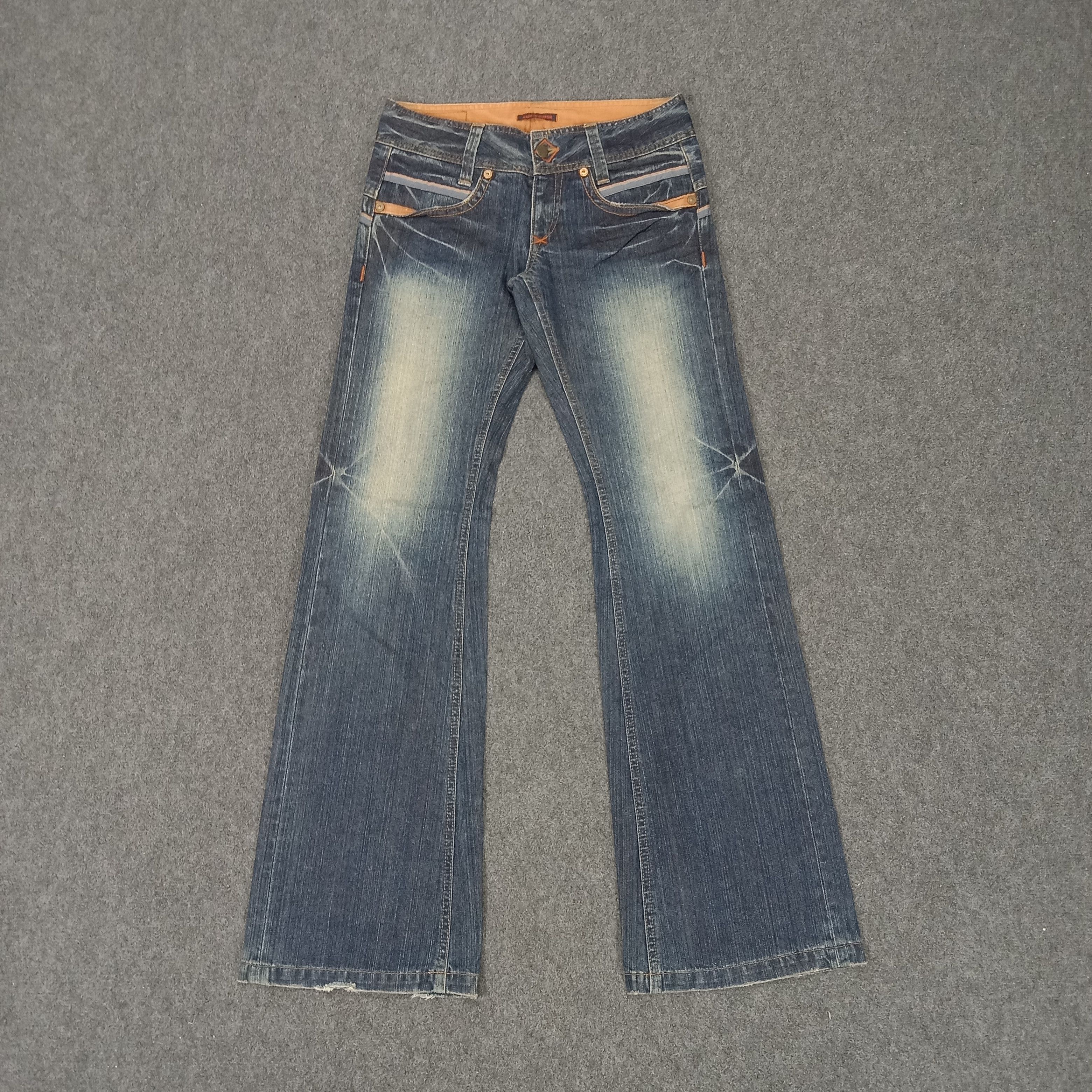 Japanese Brand ET Japanese Brand Bootcut Fading Style Denim Jeans Size 31" - 1 Thumbnail