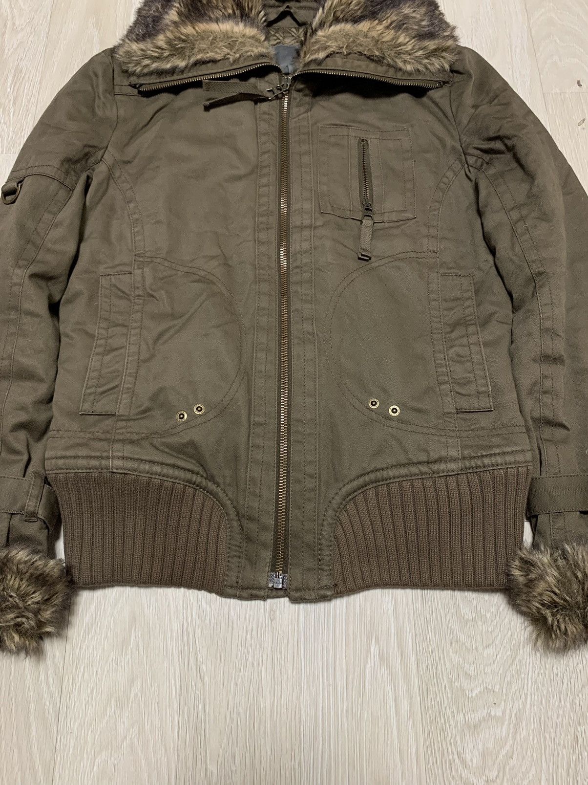 If Six Was Nine × Vintage Vinatge faux fur bomber jacket Size M / US 6-8 / IT 42-44 - 4 Thumbnail