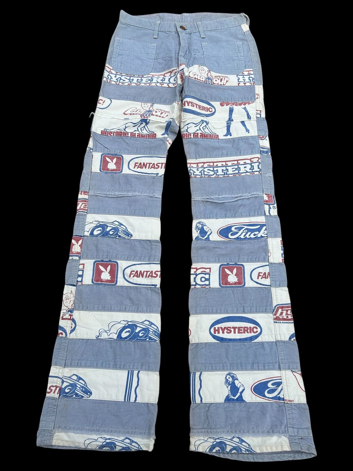 Hysteric Glamour HYSTERIC GLAMOUR FLARE HAGI VINTAGE DENIM JEANS Size US 28 / EU 44 - 1 Thumbnail