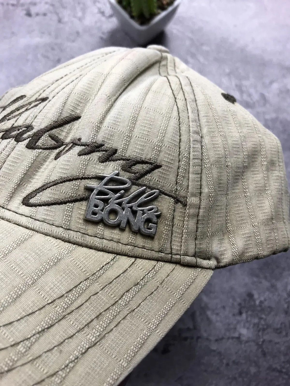Billabong BILLABONG Vintage Metal Logo Big Logo Cap Hat Serf Beach Size ONE SIZE - 2 Thumbnail