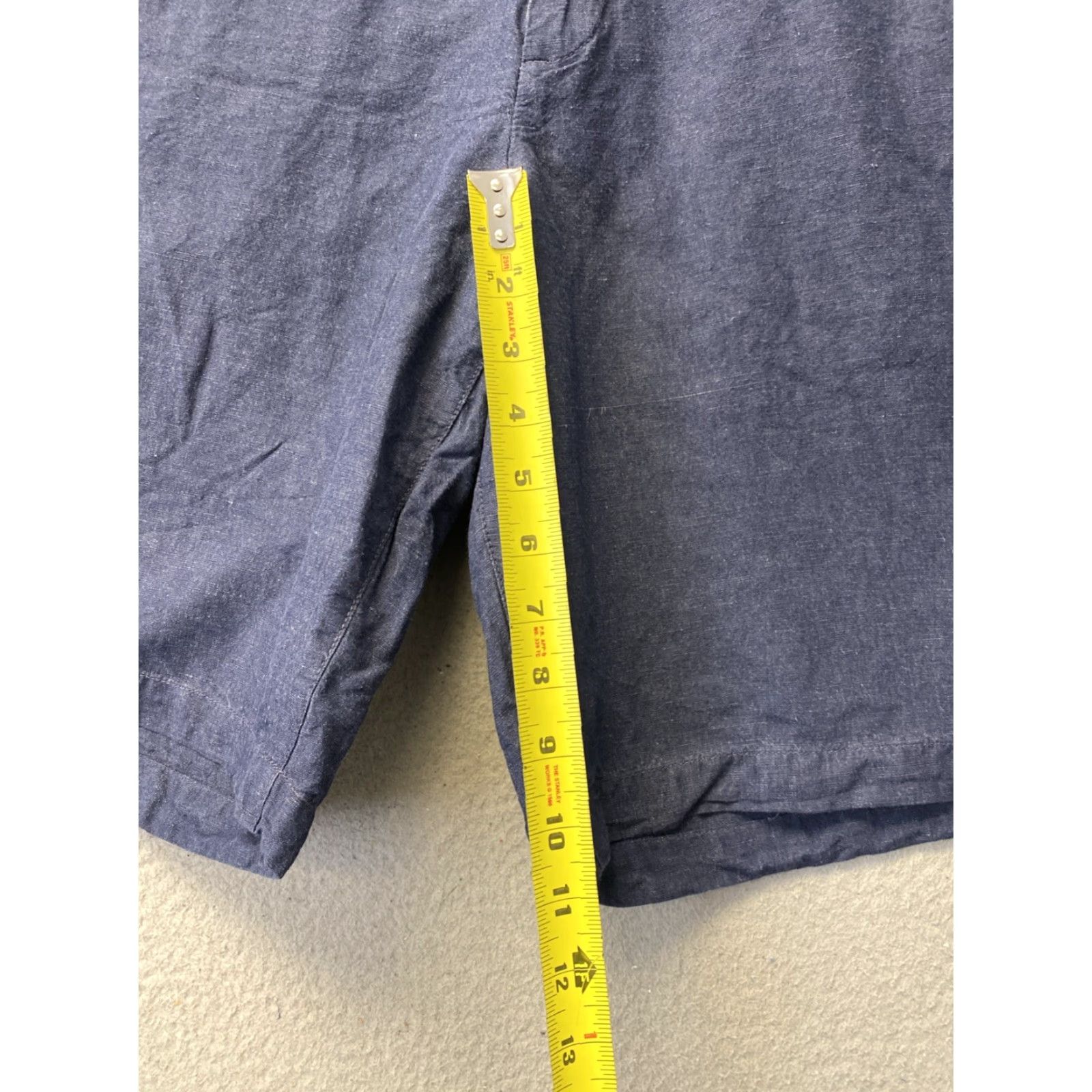 Gap GAP Men's Flat Front Navy Shorts Size 36 Linen Blend Adult /129-29 Size US 36 / EU 52 - 6 Thumbnail