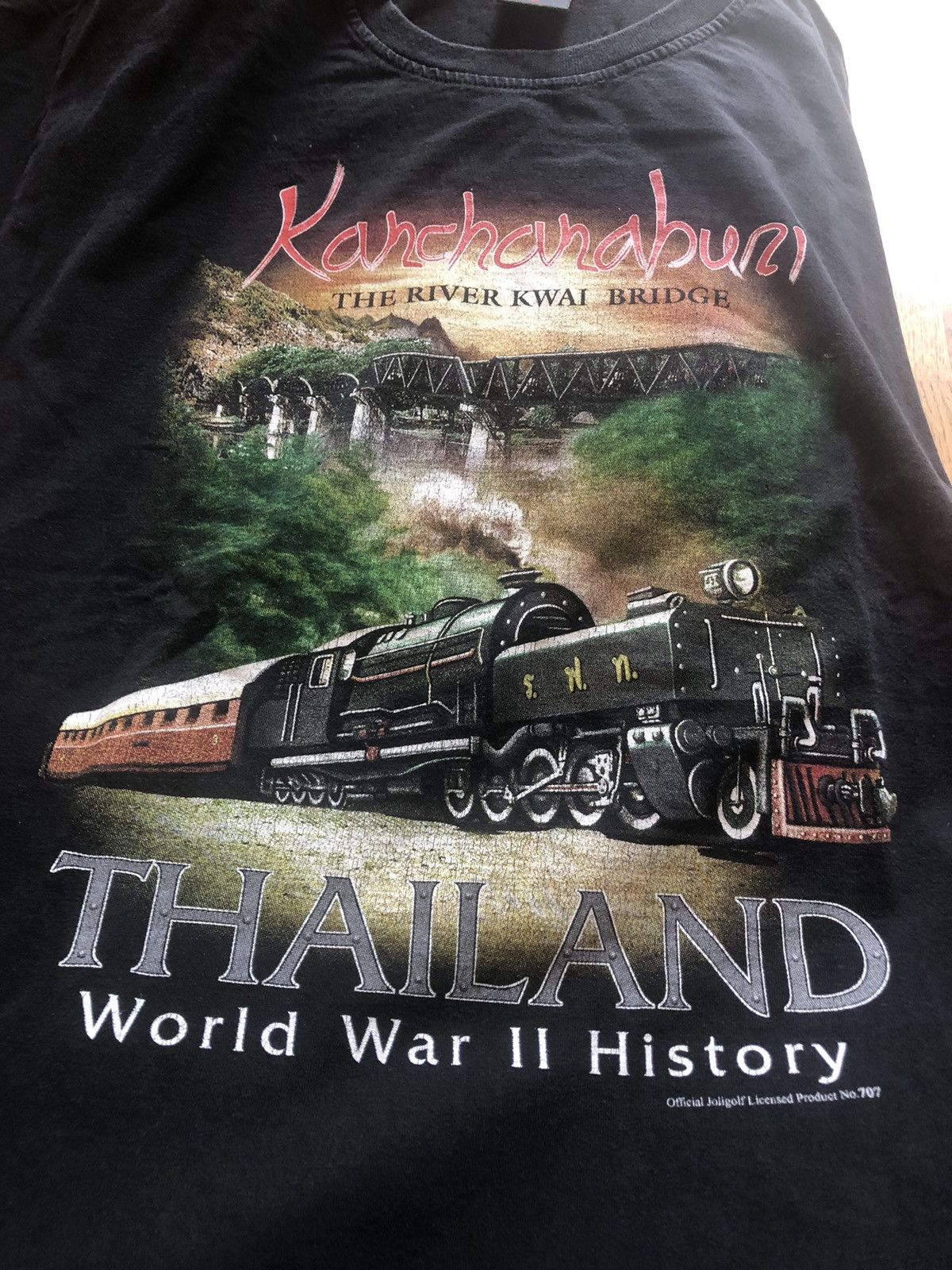 Other × Vintage KANCHANABURI WW2 RARE VINTAGE THAILAND TEE SHIRT Size US L / EU 52-54 / 3 - 3 Thumbnail