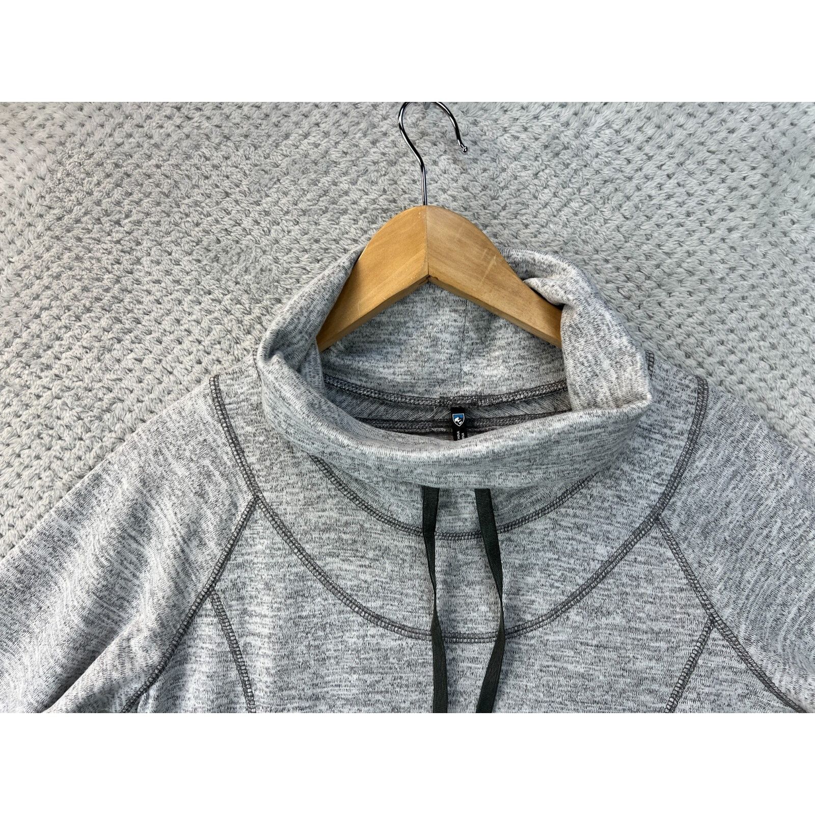 Kuhl Kuhl Womens Lea Dress Sweater XS Heather Gray Cowl Neck Size XS / US 0-2 / IT 36-38 - 9 Thumbnail