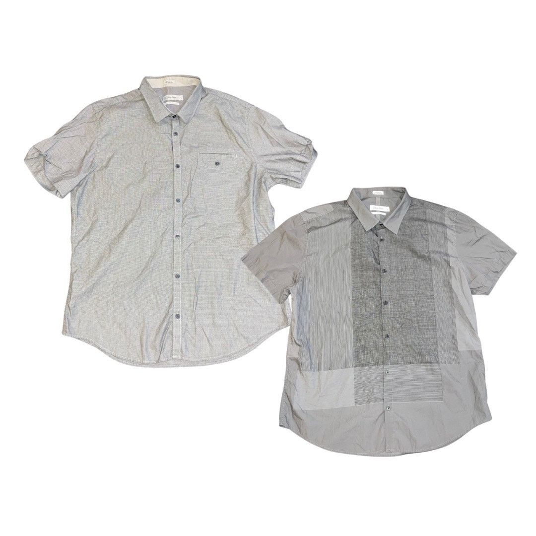 Calvin Klein Calvin Klein Button Down Short Sleeve Two Shirt Casual Chic Size US XL / EU 56 / 4 - 1 Thumbnail