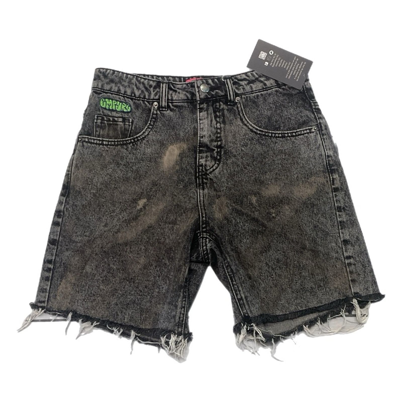 Vintage Empyre Grunge Bleach-Dye Skater Denim Shorts Size 29" - 1 Thumbnail