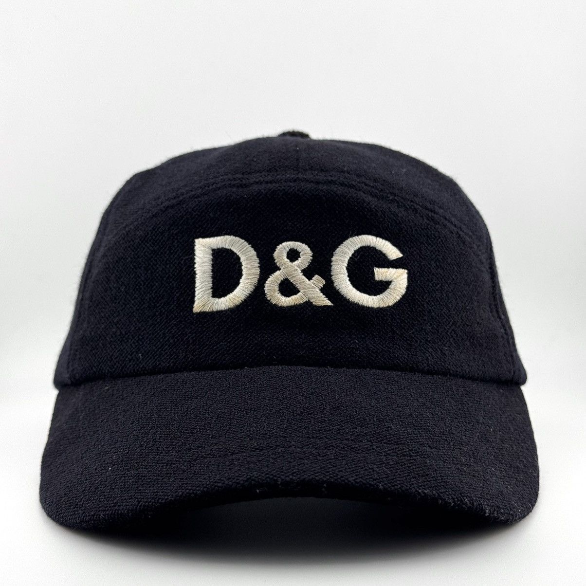 90s Dolce & Gabbana Wool Hat D&G Embroidered Logo Cap