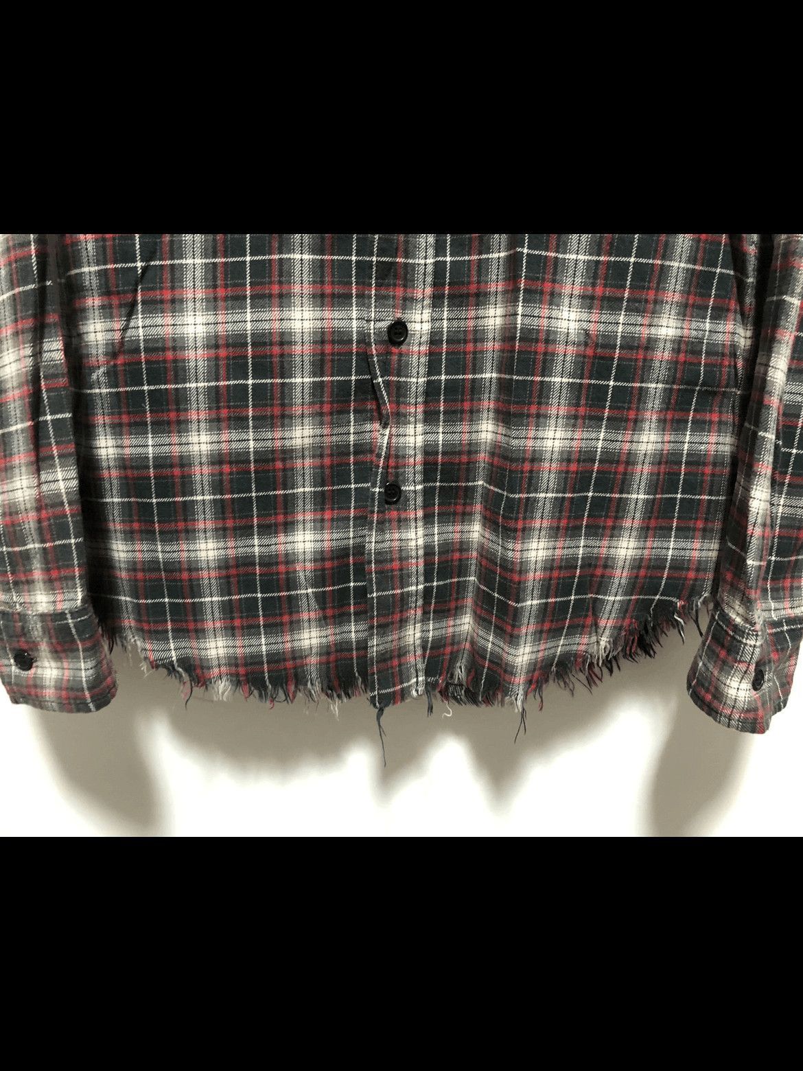 Saint Laurent Paris Saint Laurent Paris by Hedi 16SS Distressed Plaid Shirt-250 Size US M / EU 48-50 / 2 - 4 Thumbnail