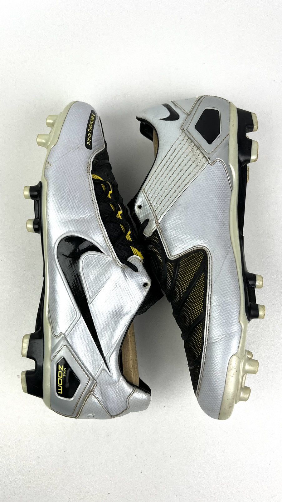 Nike NIKE Cleats Football Shoes Total 90 Laser Zoom FG Silver Men Size US 12 / EU 45 - 12 Thumbnail