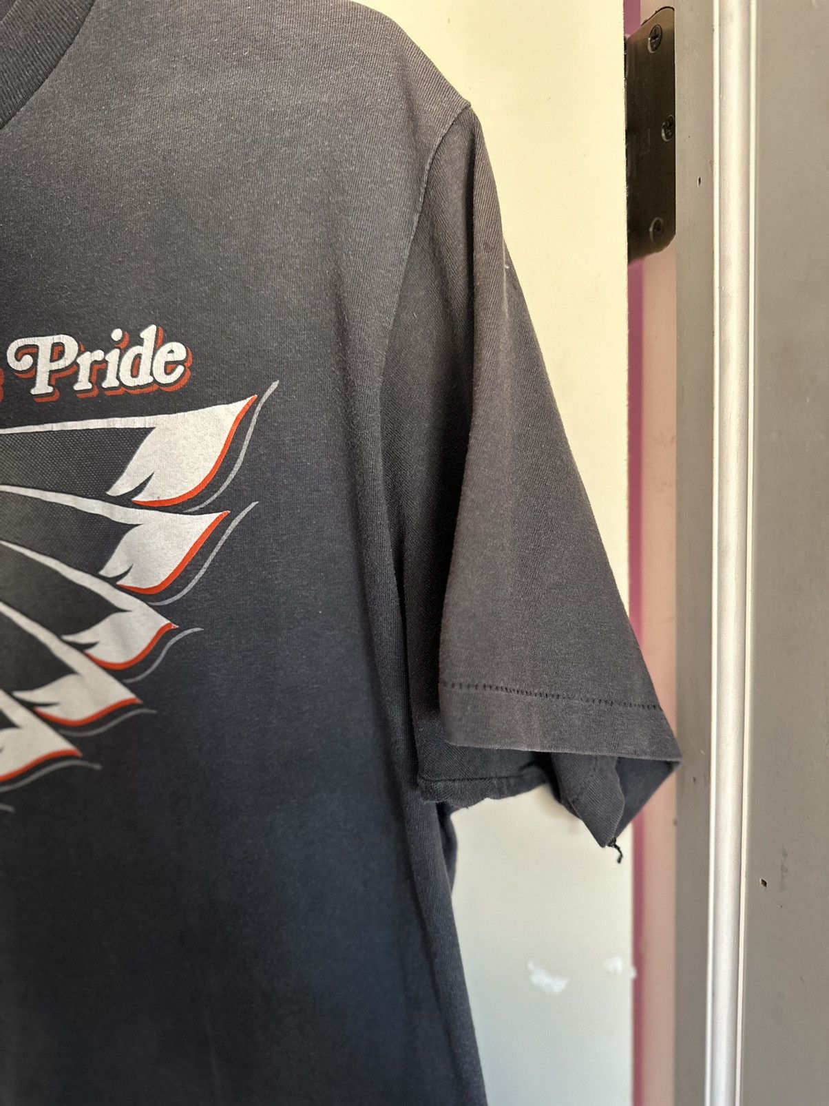 Harley Davidson × Vintage Harley Davidson 1980s Holland T-Shirt Size US XL / EU 56 / 4 - 4 Thumbnail