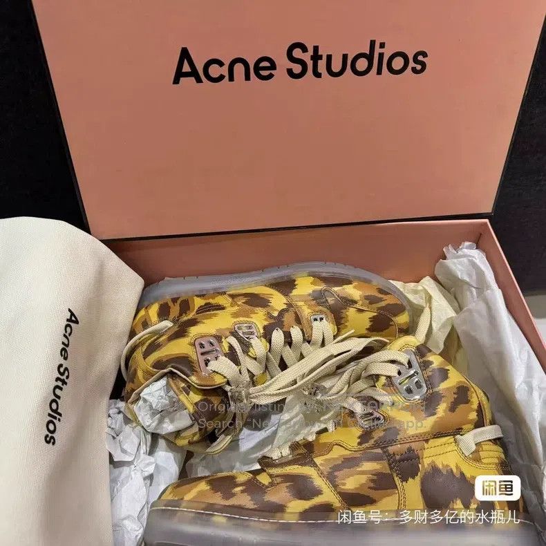 Acne Studios Acne Studios Leopard Print High-Top Casual Fashion Sneaker Size US 5.5 / EU 38 - 9 Thumbnail