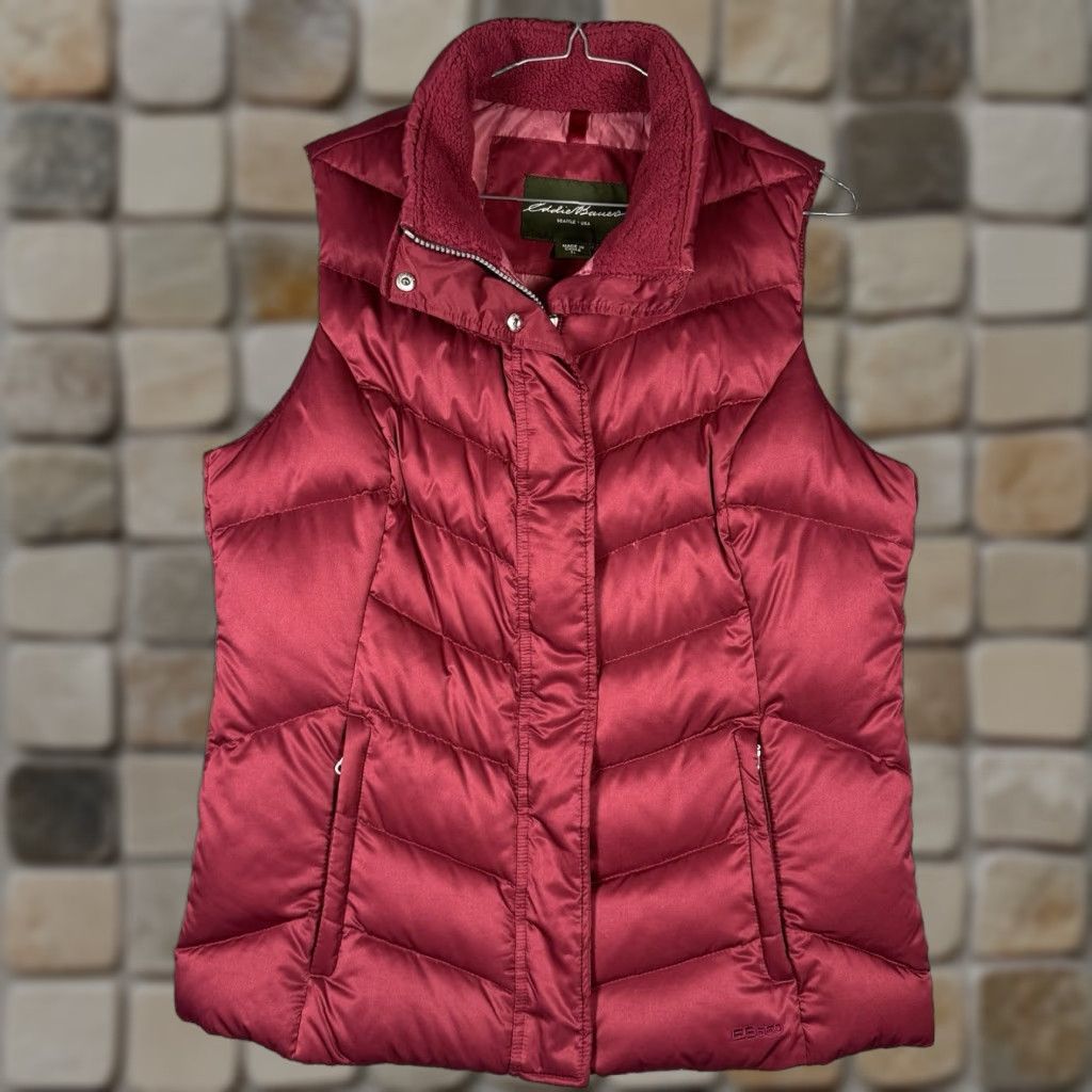 Eddie Bauer VINTAGE Eddie Bauer Goose Down Vest Women LT Premium EB550 Fill Power Puffer Full Zip Shirt? Size L / US 10 / IT 46 - 1 Thumbnail