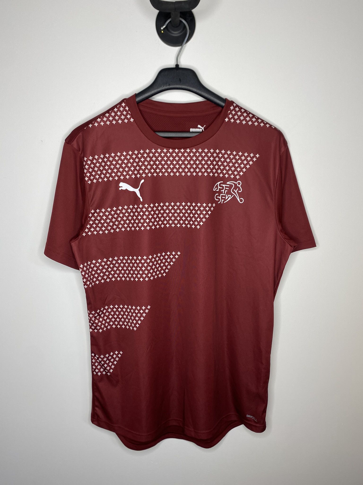 Puma SWITZERLAND 2019 2020 TRAINING FOOTBALL SHIRT SOCCER JERSEY Size US L / EU 52-54 / 3 - 1 Thumbnail