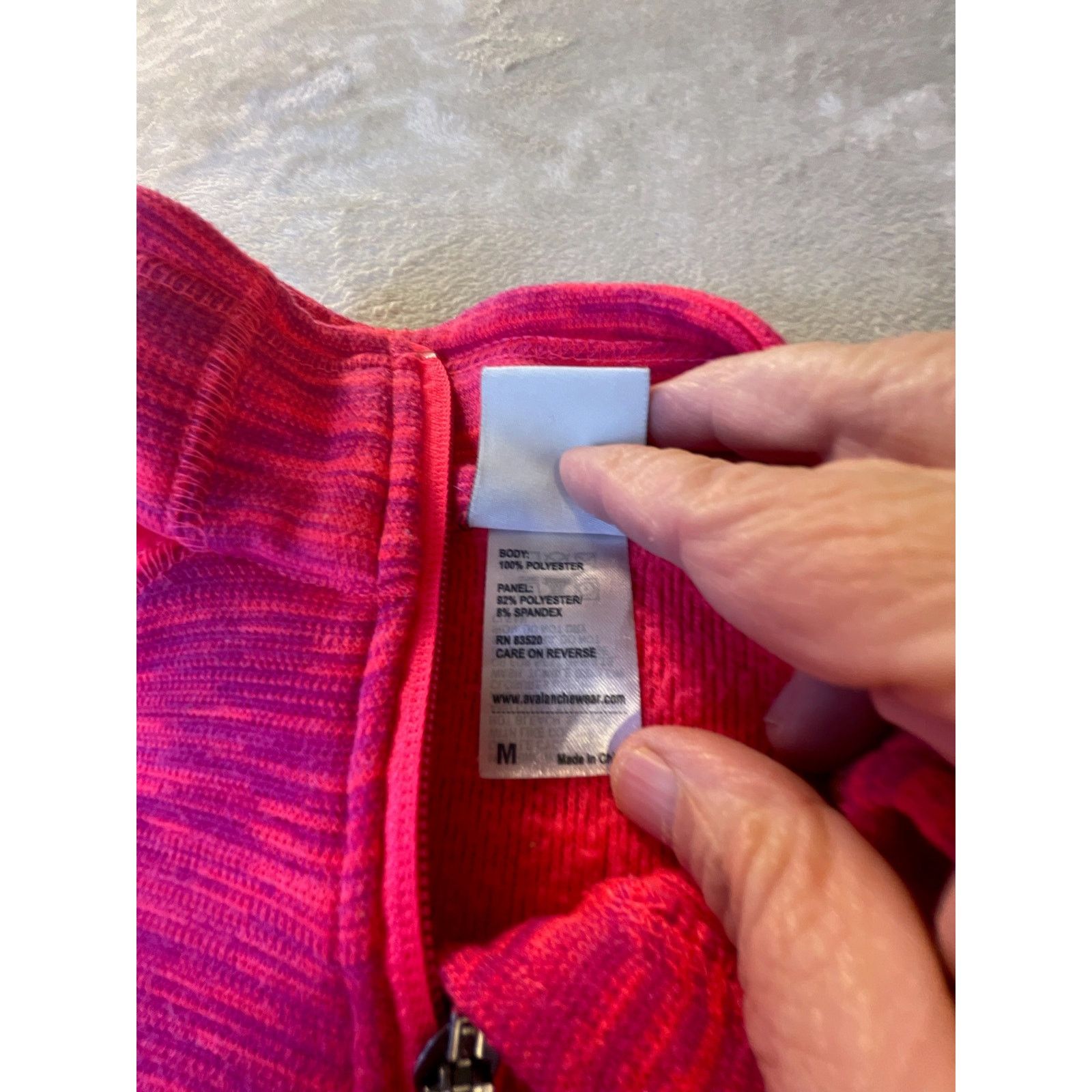 Avalanche Avalanche Women’s Pink Quarter-Zip Fleece Pullover, Size M Size M / US 6-8 / IT 42-44 - 5 Thumbnail