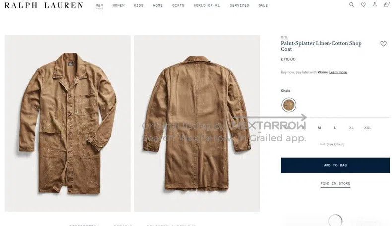 RRL Ralph Lauren RRL Ralph Lauren Cotton and linen painter splashed ink wor Size US M / EU 48-50 / 2 - 1 Thumbnail
