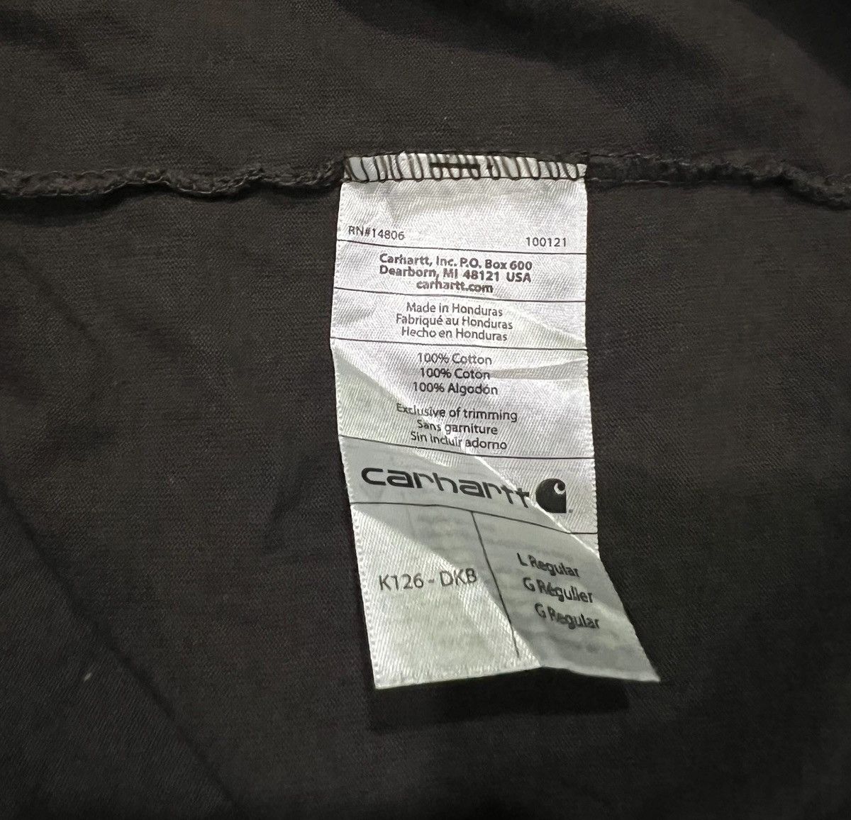 Carhartt Carhartt Pocket T-shirt Brown Size US L / EU 52-54 / 3 - 7 Thumbnail