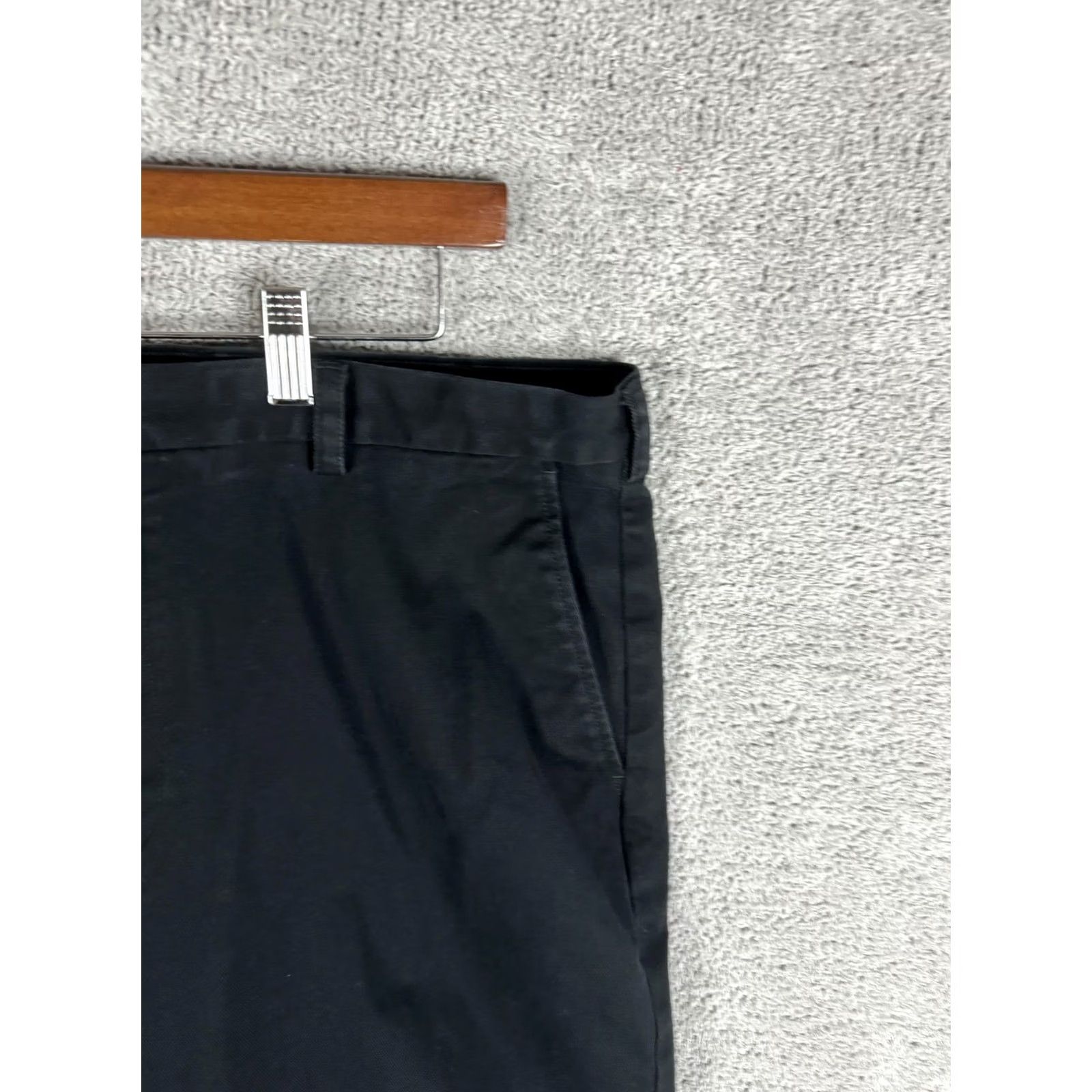 Brooks Brothers Brooks Brothers Clark Fit Chino Pants Mens 42x30 Black Flat Front Straight Leg Casual Dress Trousers Size US 42 / EU 58 - 3 Thumbnail