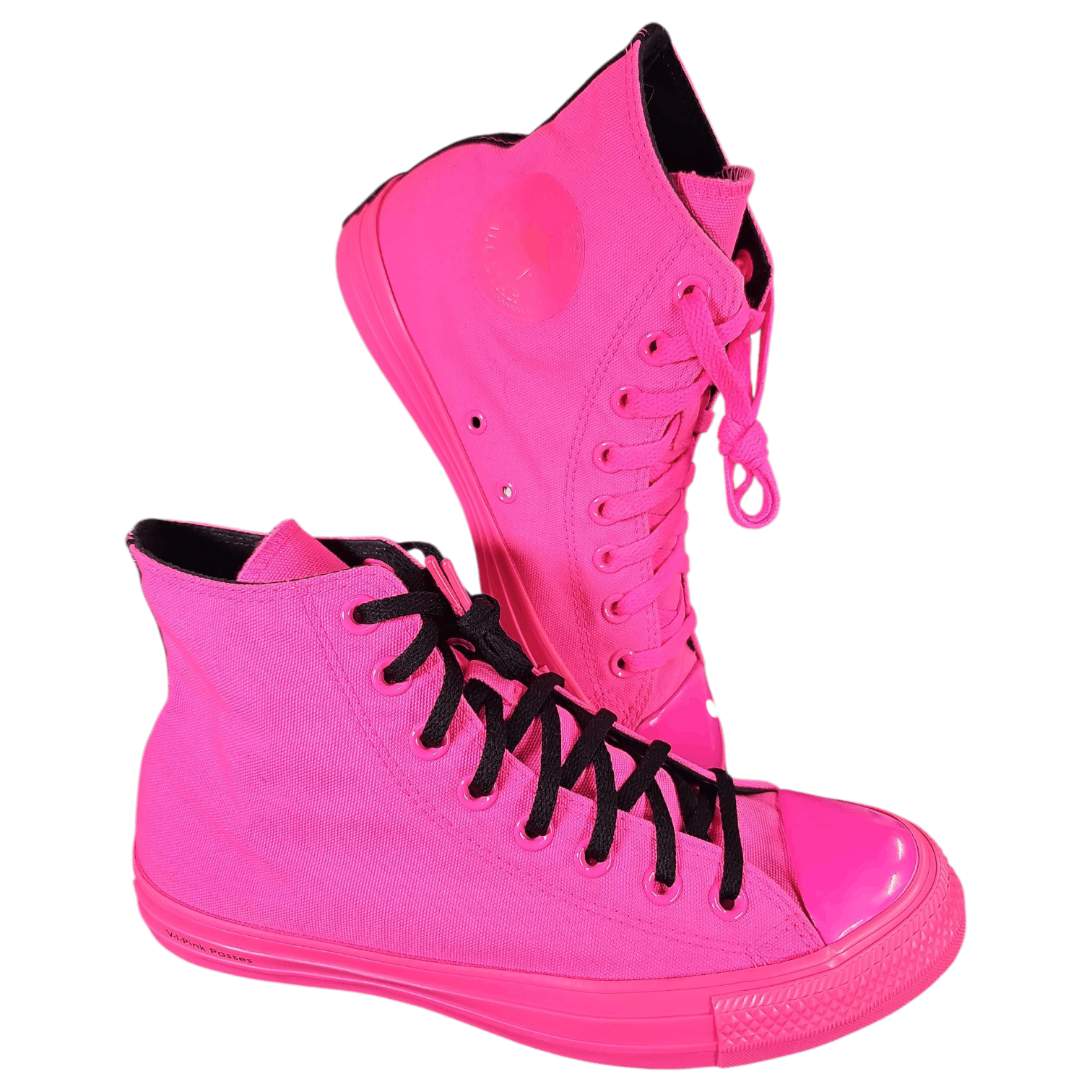 Converse RARE Converse x O.P.I. Chuck Taylor All-star mid HOT PINK Size US 9 / IT 39 - 2 Thumbnail
